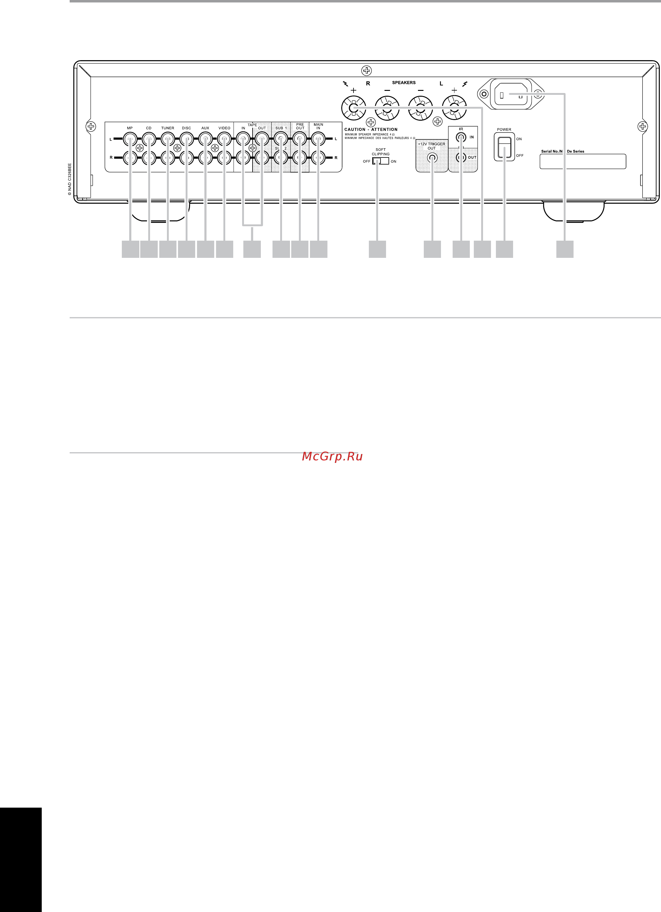 NAD C 326BEE [8/14] Задняяпанель