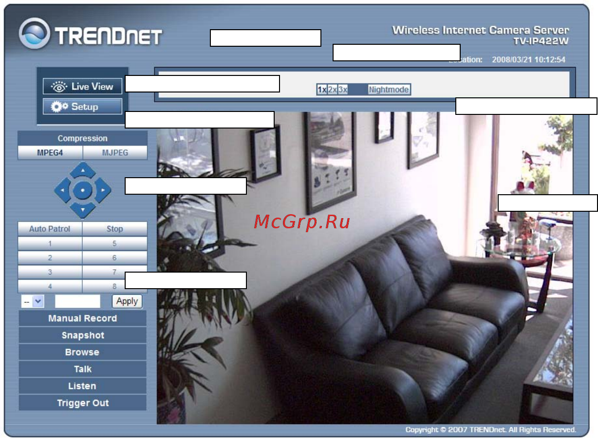 Trendnet TV-IP422W Инструкция по эксплуатации онлайн [21/111] 214896