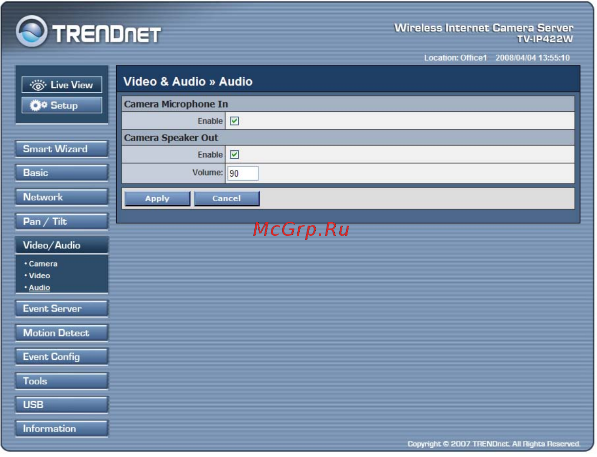 Trendnet TV-IP422W Инструкция по эксплуатации онлайн [47/111] 214896