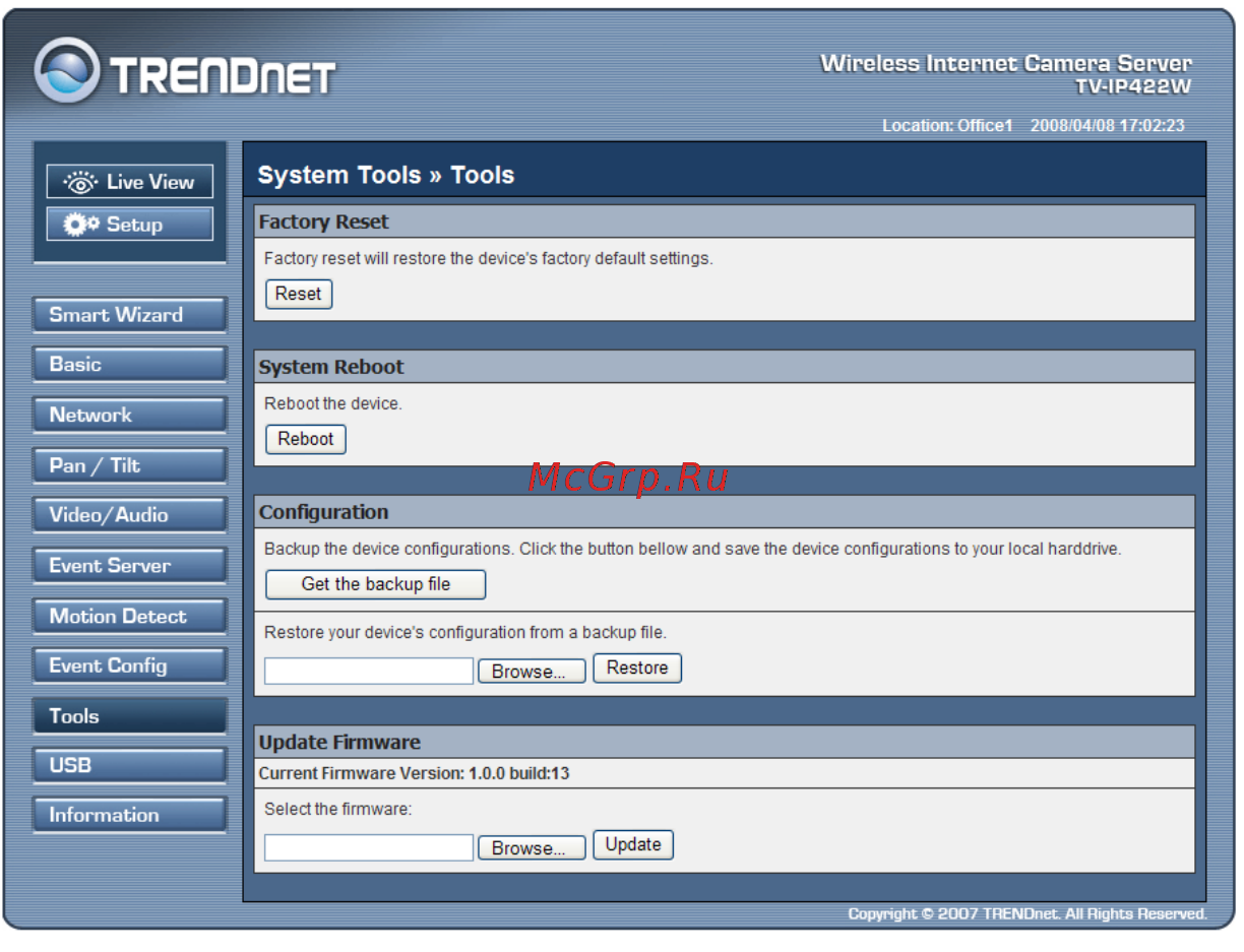 Trendnet TV-IP422W Инструкция по эксплуатации онлайн [59/111] 214896