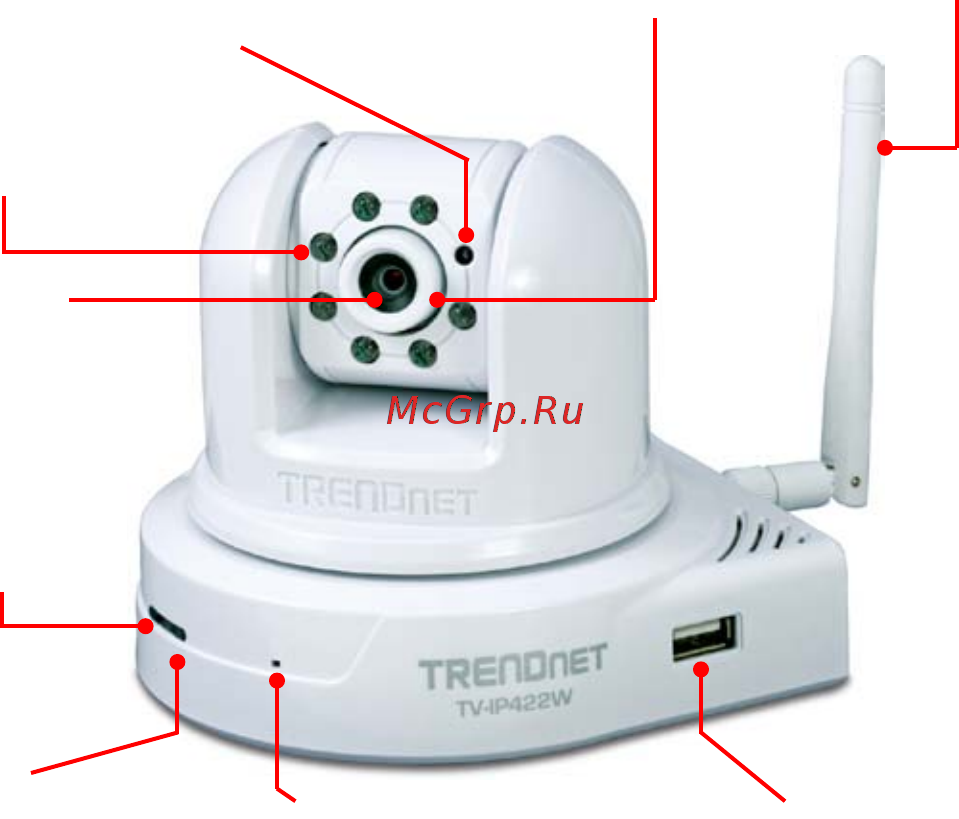 Trendnet TV-IP422W [6/111] The camera s usb port supports wcn windows connect now technology which allows you to use the notebook computer to set up and store your wireless networking configuration on the usb storage device and then retrieve the wireless settings when you connect the usb storage device to the camera