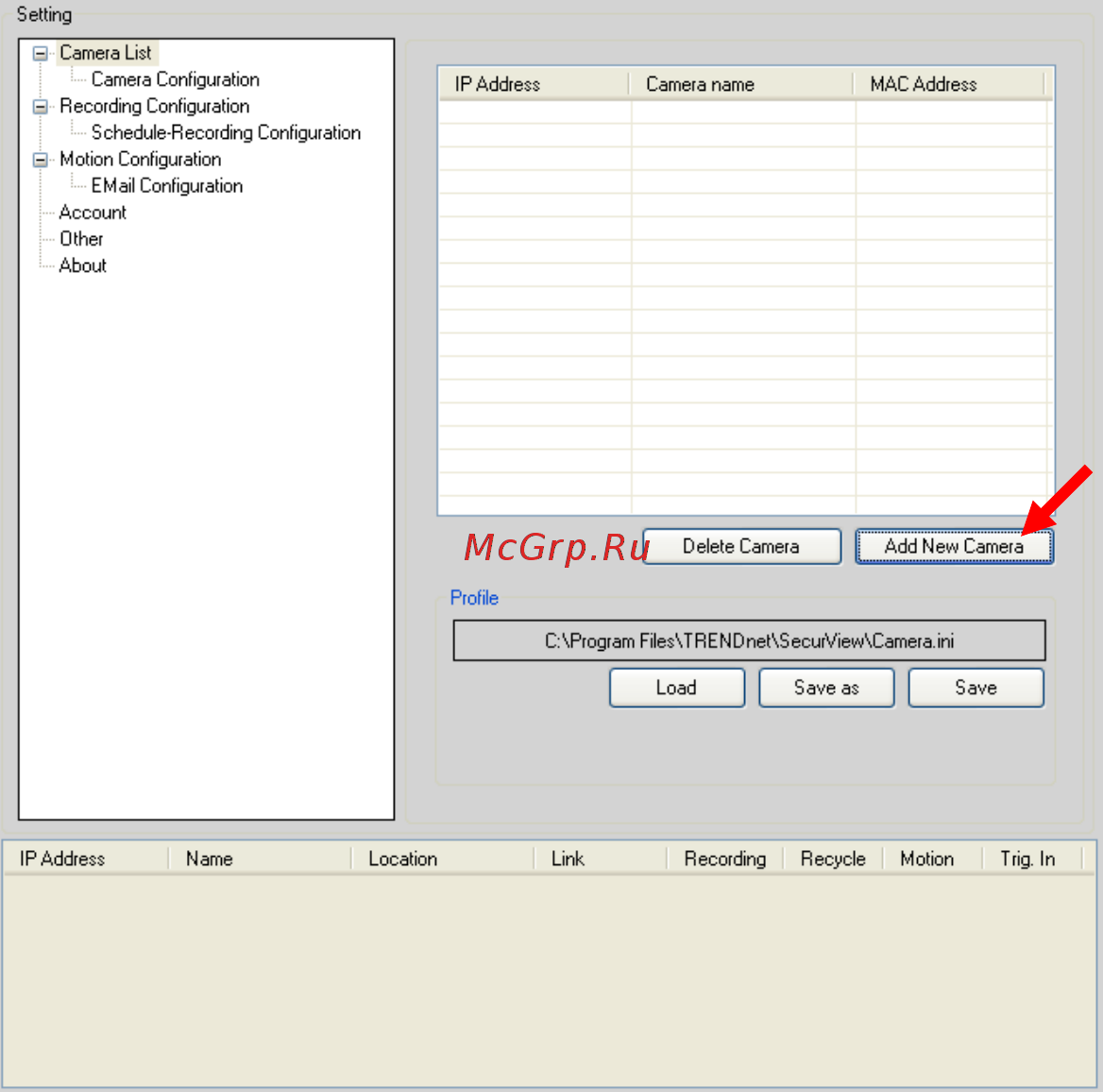 Trendnet TV-IP422W [76/111] To add a camera
