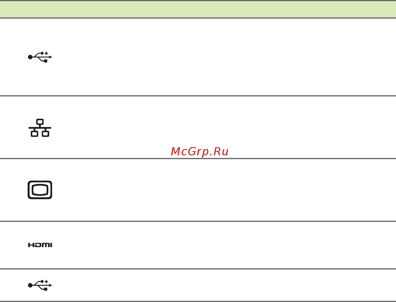 Acer TravelMate P259-MG-39WS, NX.VE2ER.015 [13/95] Сведения об интерфейсе usb 3