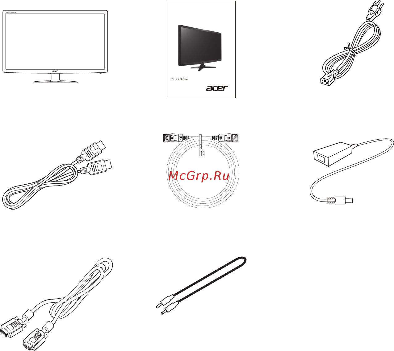 Acer GF276bmipx [11/34] Распаковка