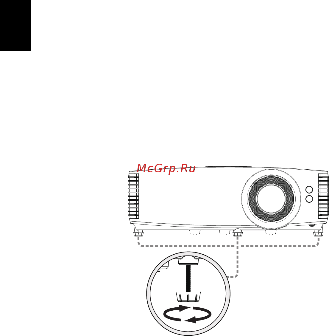 Acer P6600 MR.JMH11.001 Черный [24/71] Настройка проецируемого изображения