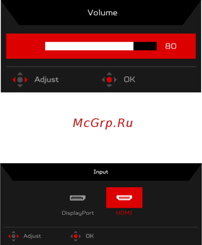 Acer Predator XB252Qbmiprz Инструкция по эксплуатации онлайн [24/36] 350434
