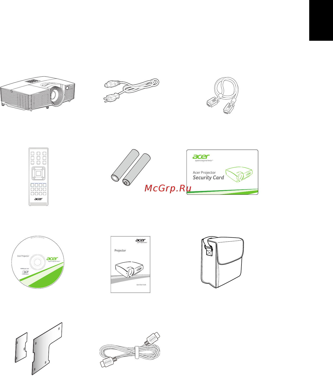 Acer Essential X117H MR.JP211.001 Белый [13/63] Комплектность