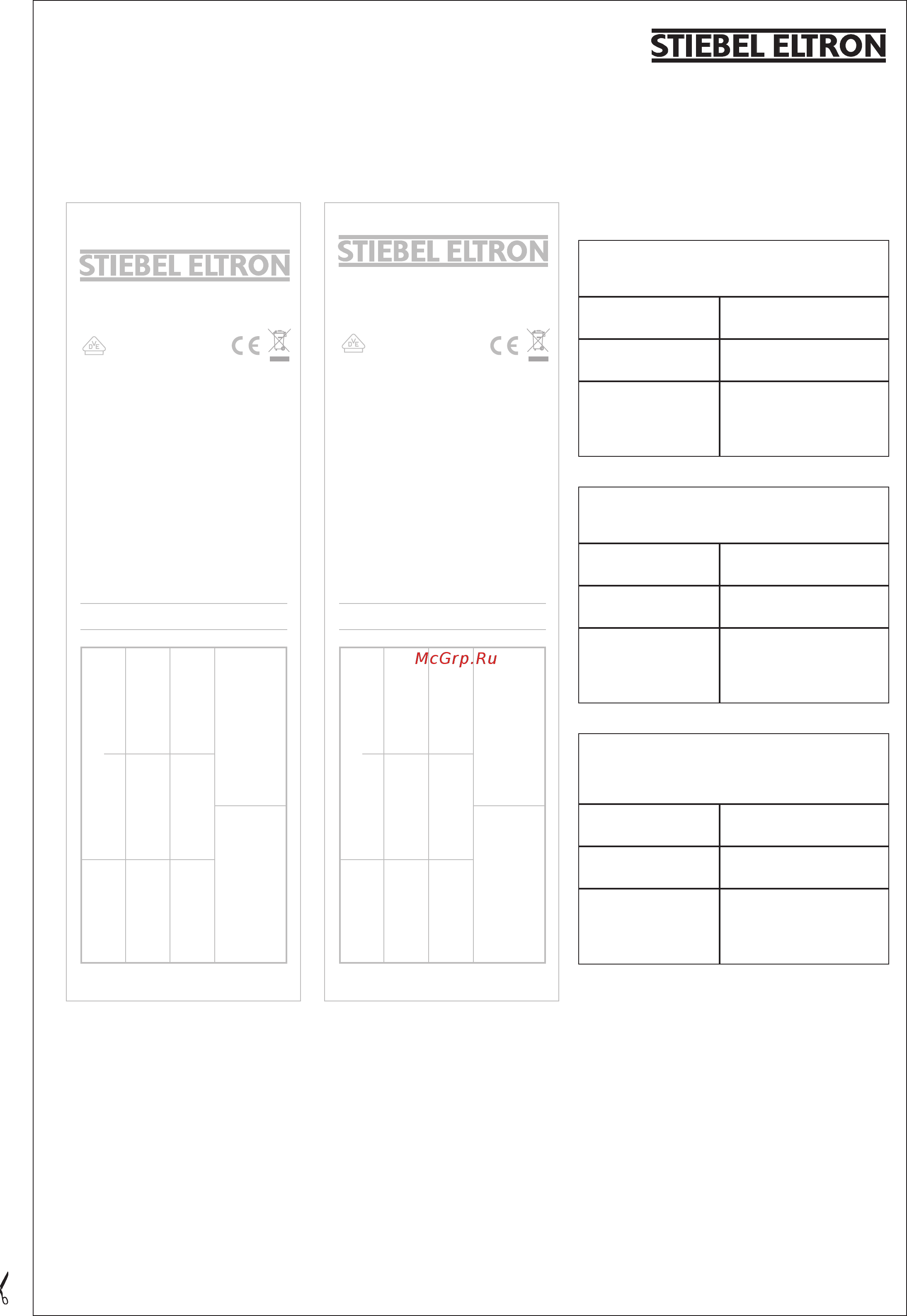 Stiebel Eltron FTM 300 S twin [3/8] Information for the installation