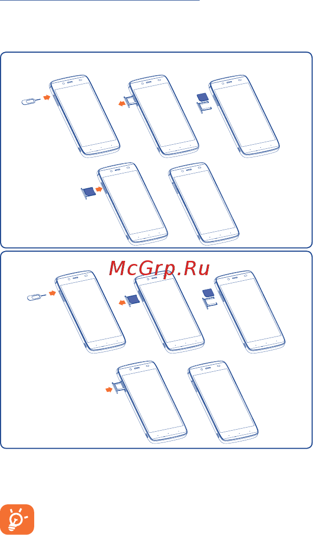 Alcatel OT6032Х IDOL ALPHA Soft Gold [7/40] 2 перед началом работы
