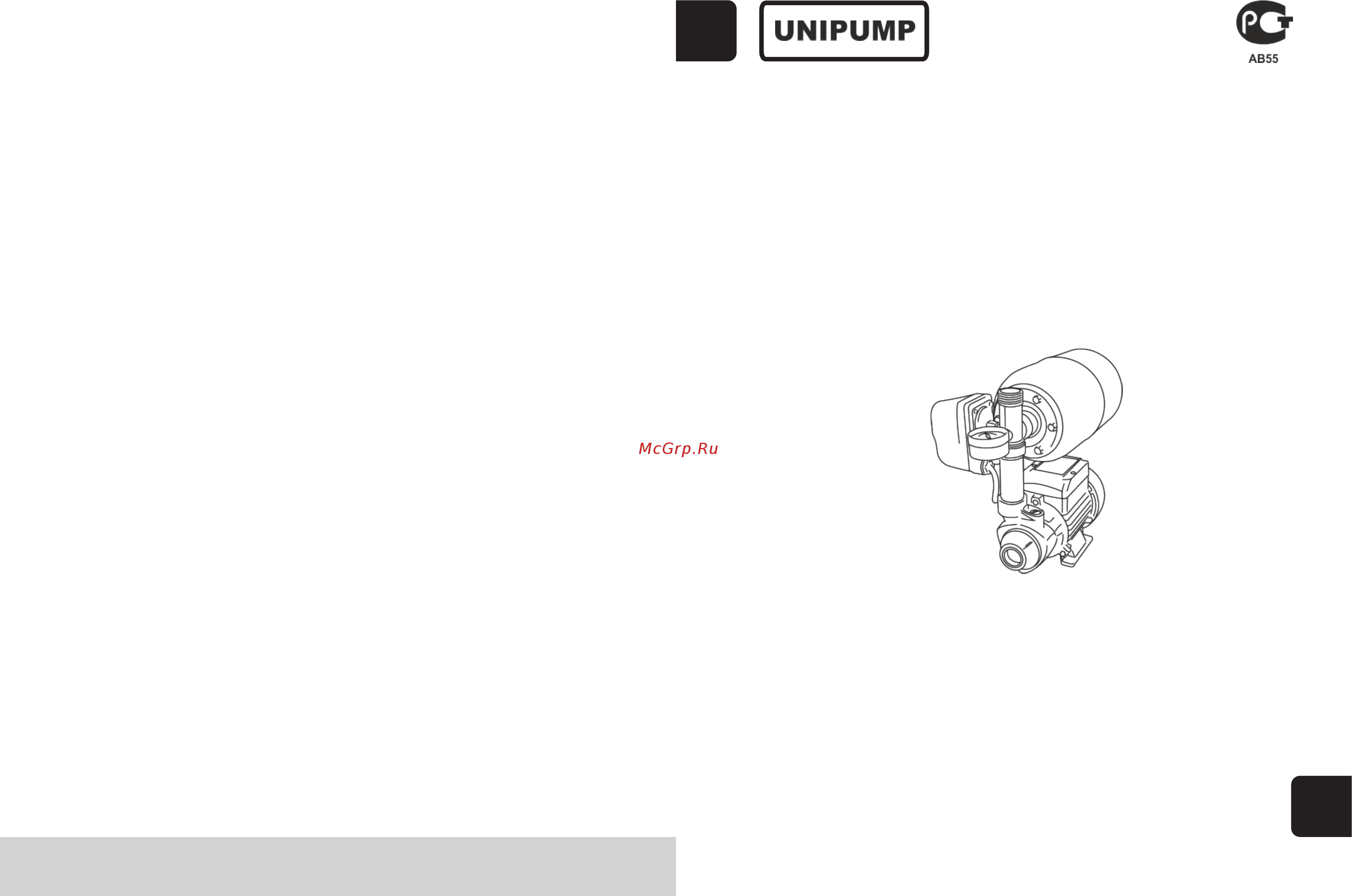 Unipump AUTO QB 80 - 5 Инструкция по эксплуатации онлайн