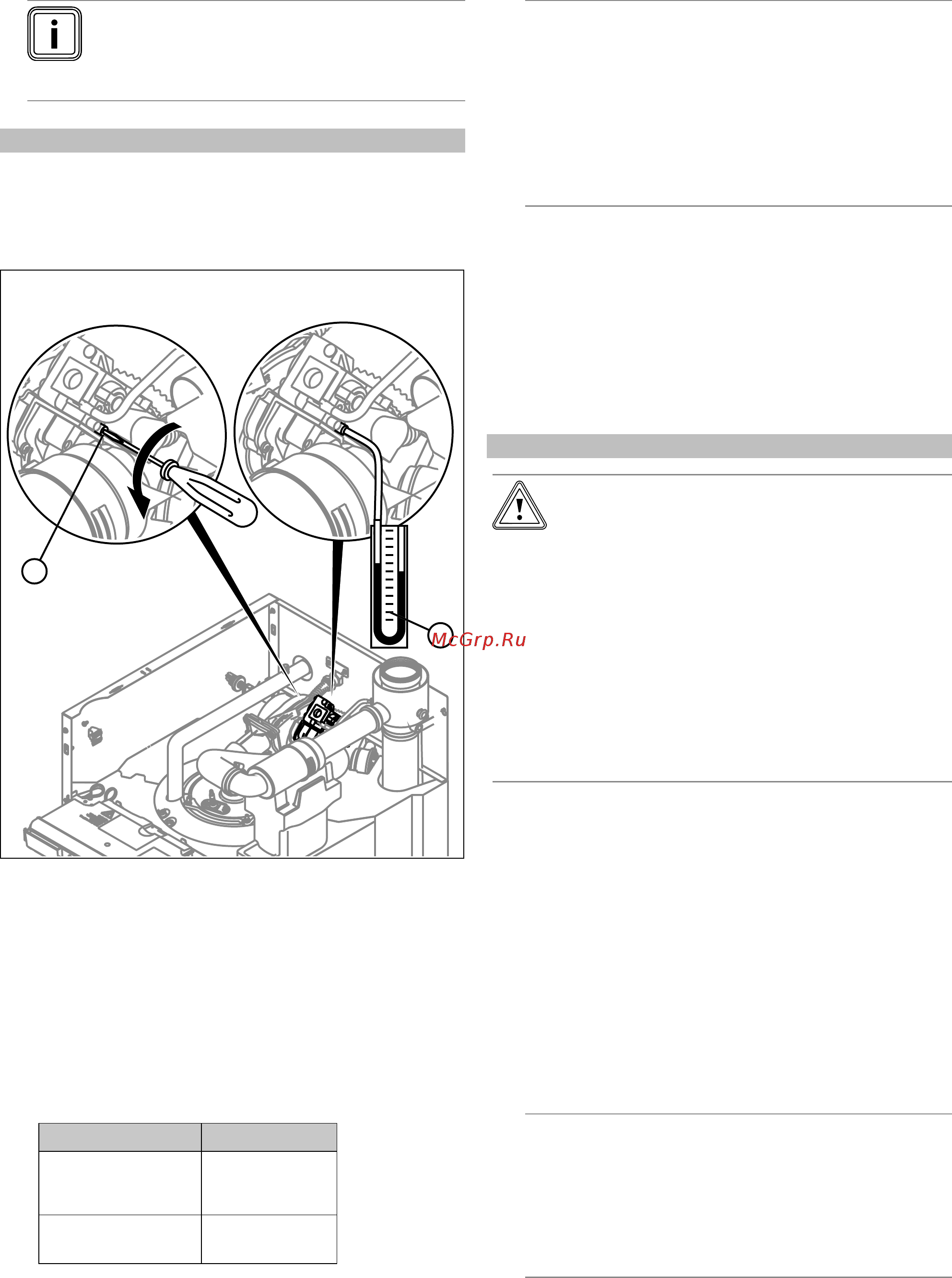 Vaillant ecoVIT PRO VKK 356/5 [20/44] Проверить и при необходимости настроить содержание co₂ настройка коэффициента избытка воздуха