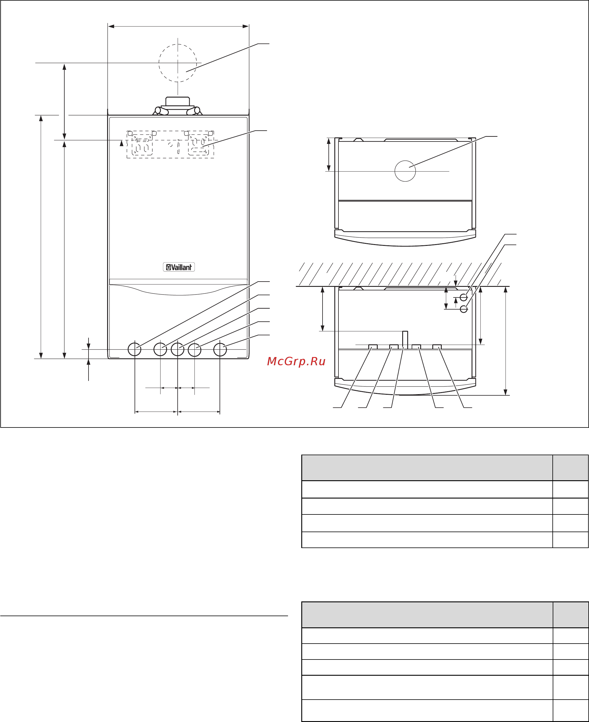 Vaillant VU OE 1006/5-5 [8/52] Монтаж
