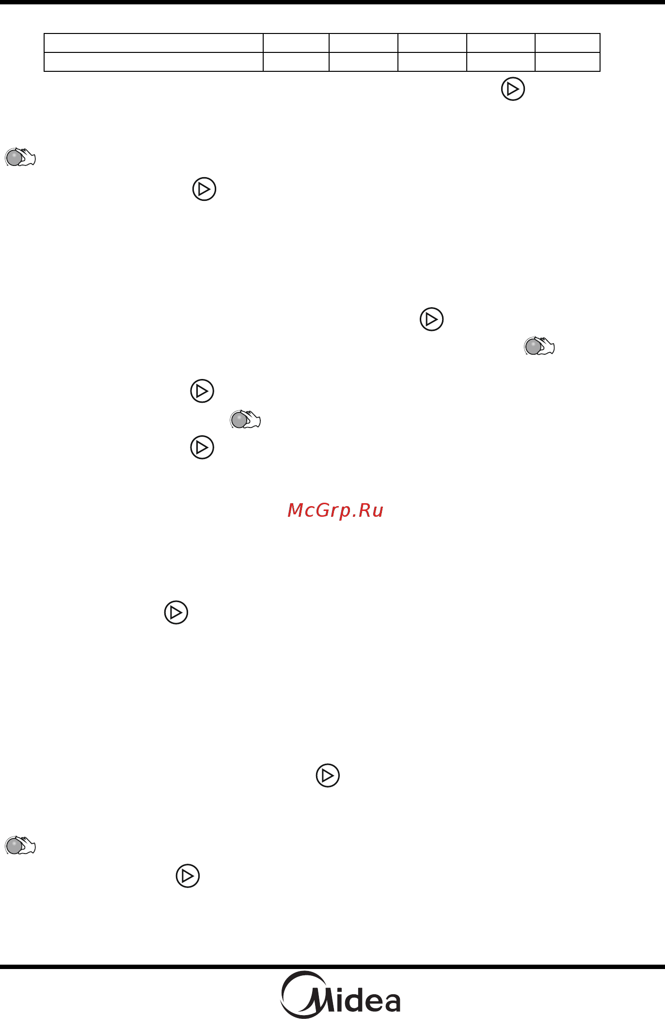 Midea AC925N3A [13/59] Порядок работы