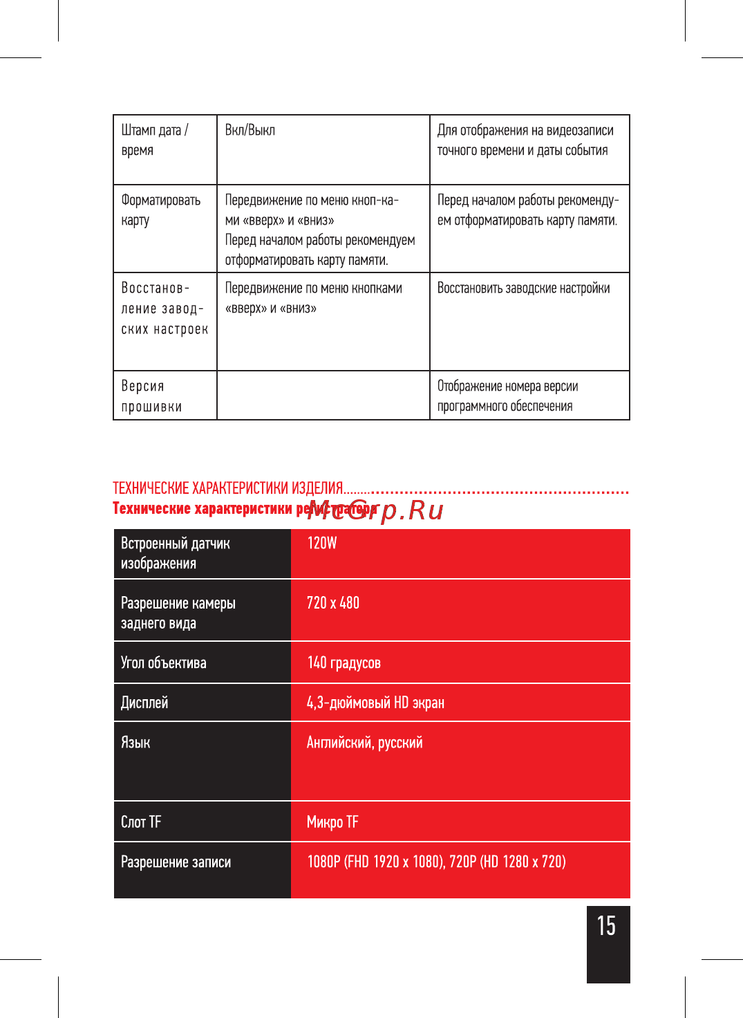 Artway MD-160 Инструкция по эксплуатации онлайн [17/20] 215937