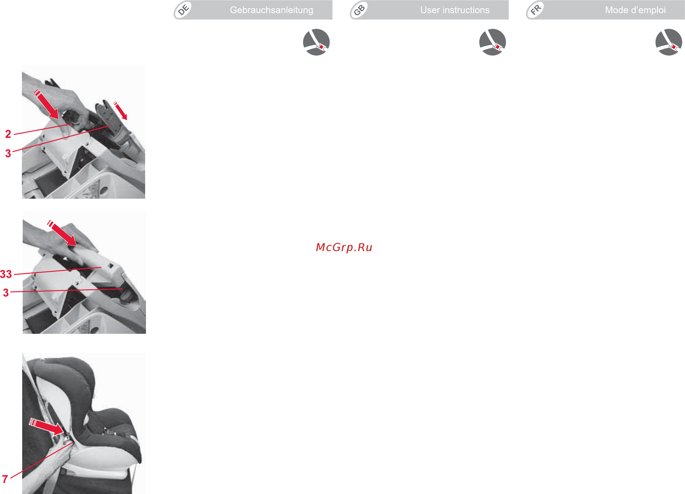 Britax Roemer versafix steel grey [16/122] Ohne isofix befestigung universal