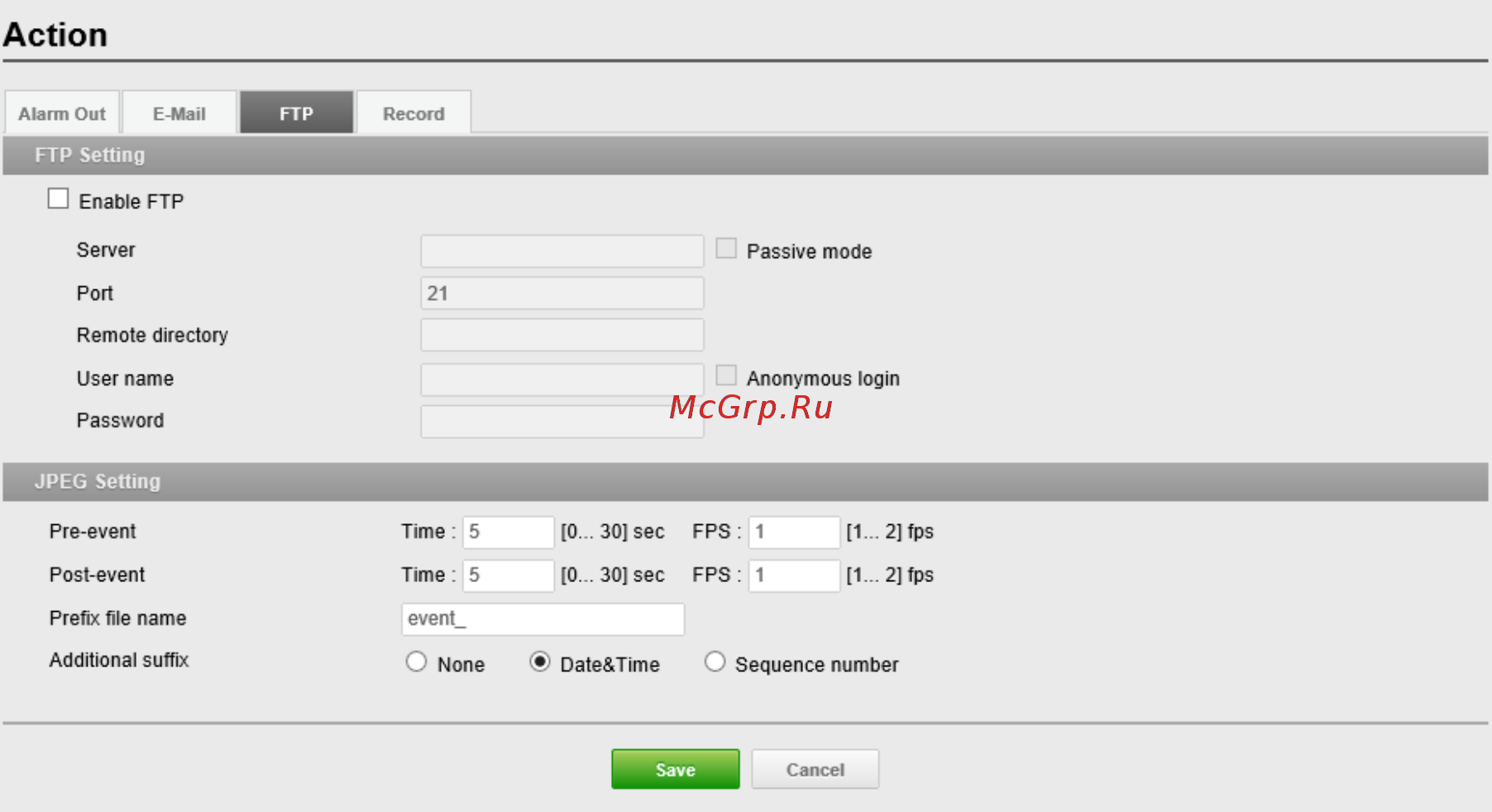Smartec STC-IPM3570 Xaro [23/44] Action ftp действие ftp