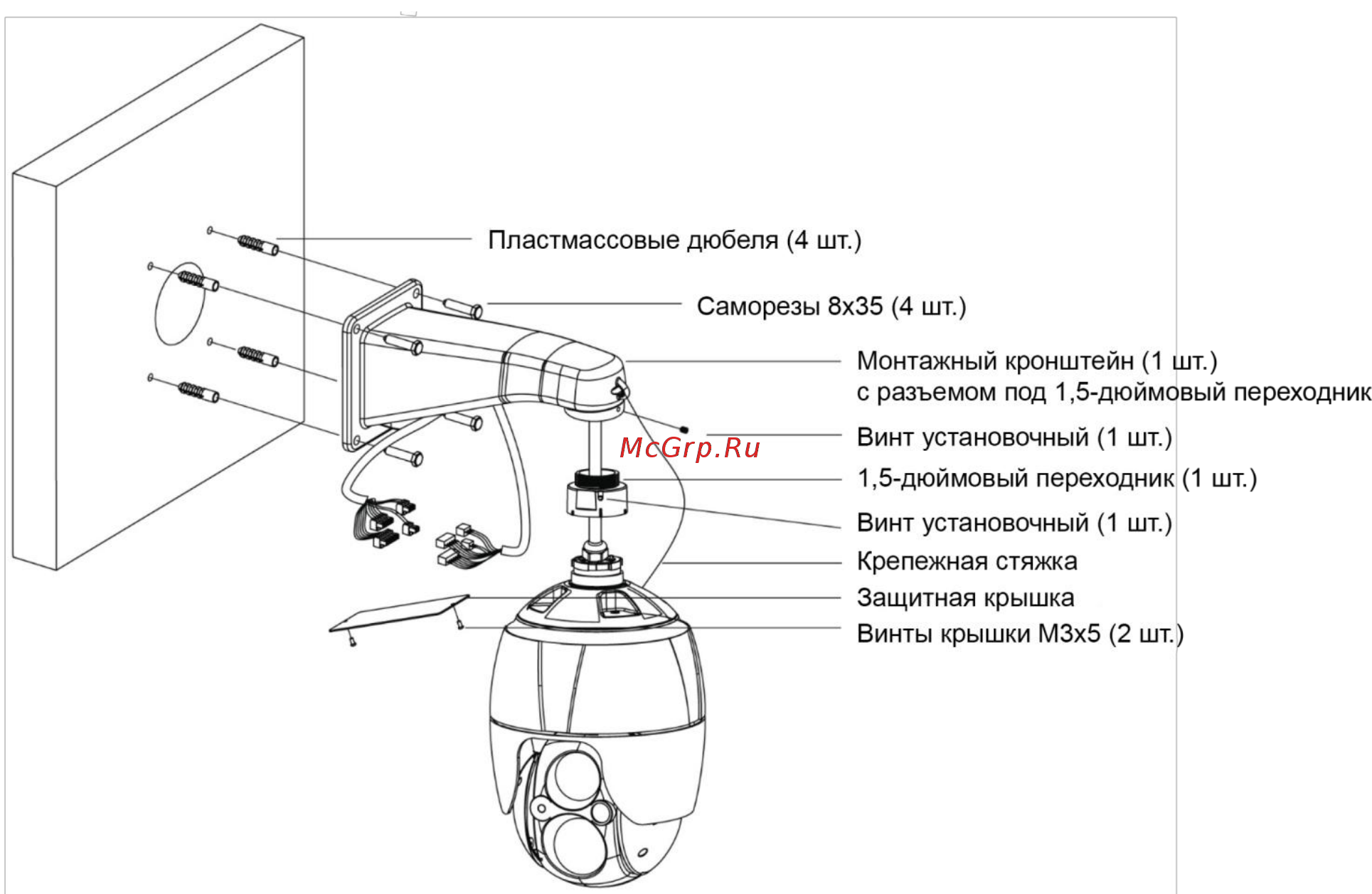 Smartec STC-HDT3922 [10/44] Настенный монтаж