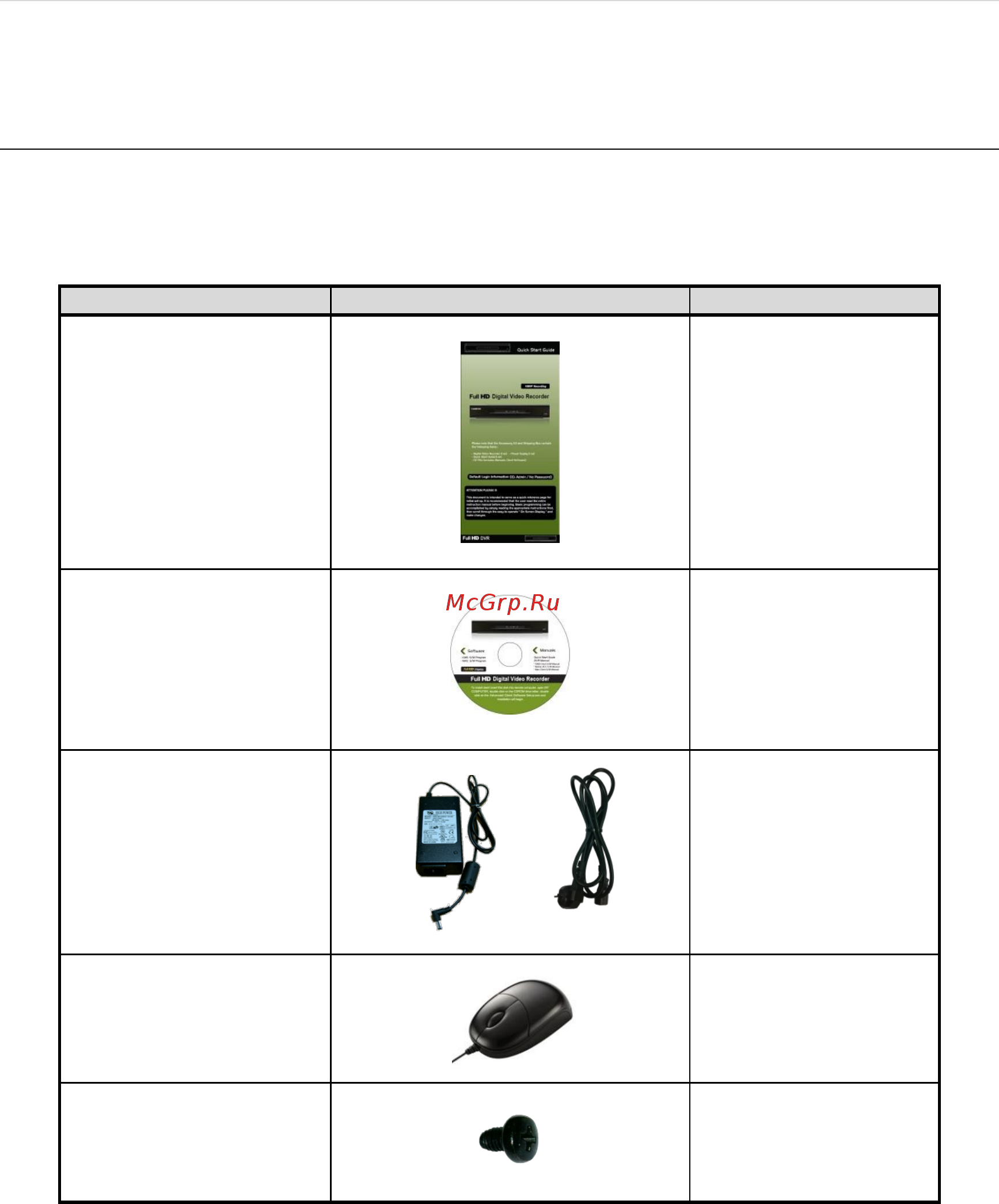 Smartec STR-HD1603 [5/130] Комплект поставки