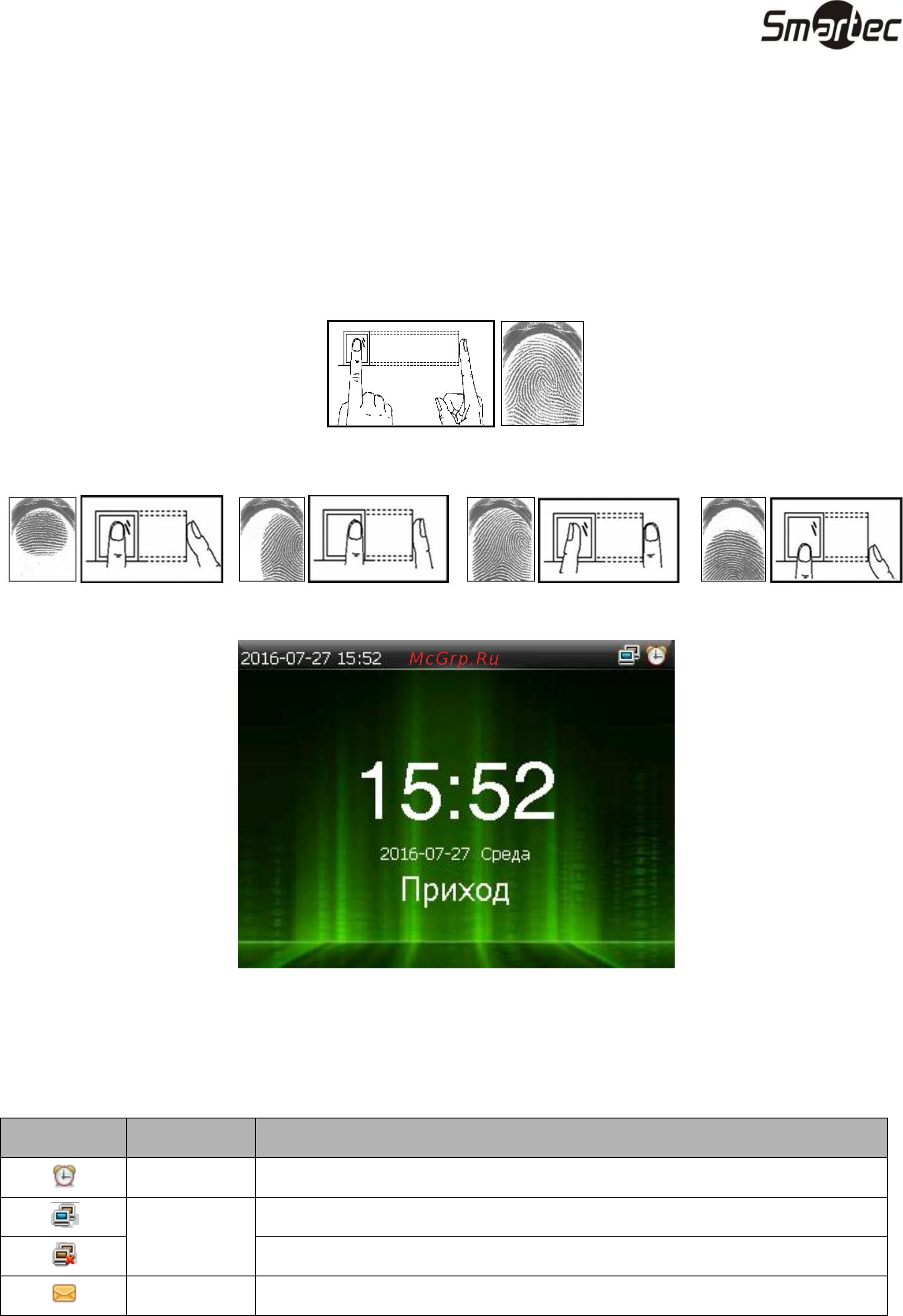 Smartec ST-FT161EM [27/29] Правильное положение пальца