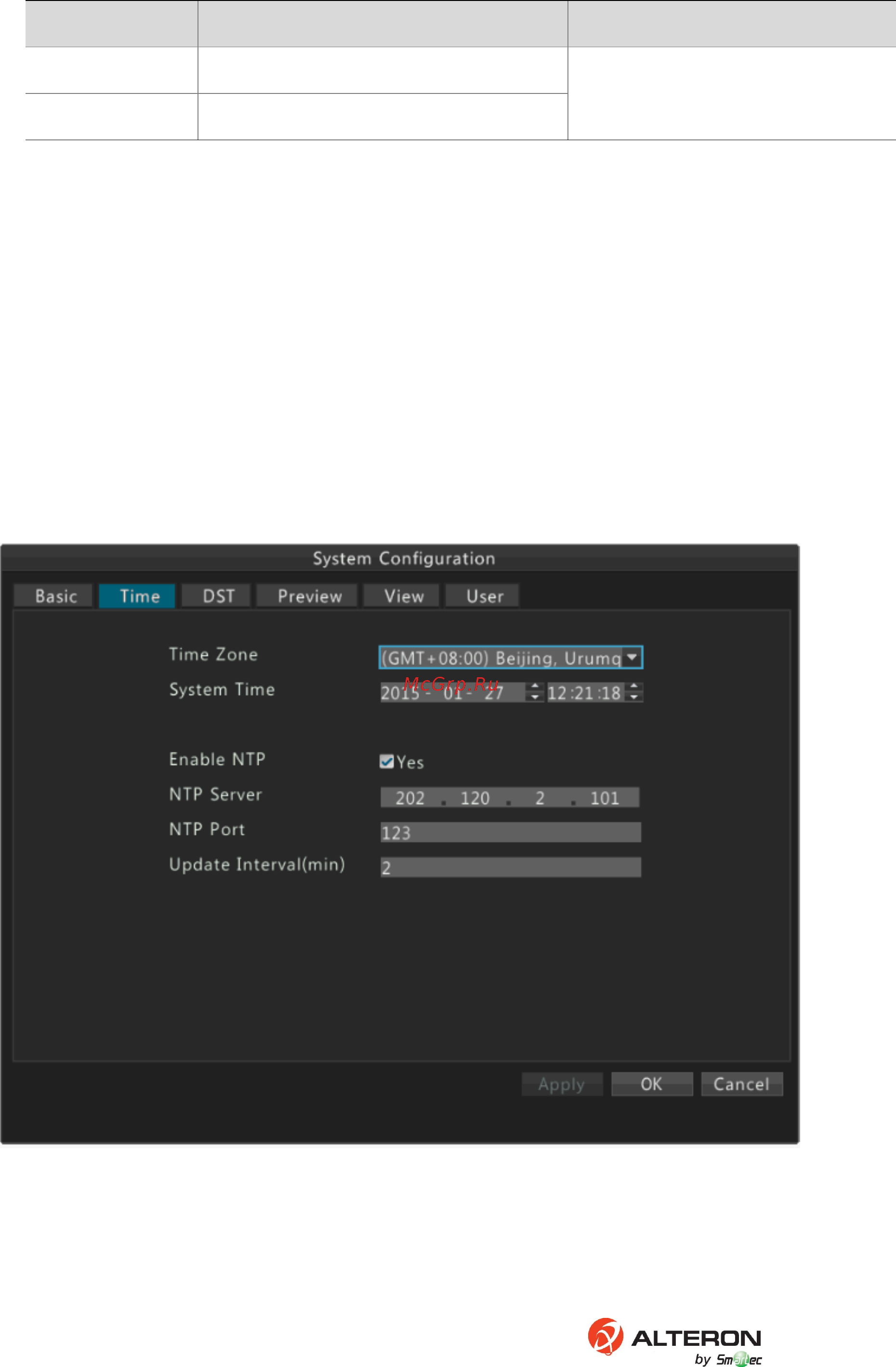 Alteron KN166-IP [3/8] Сети