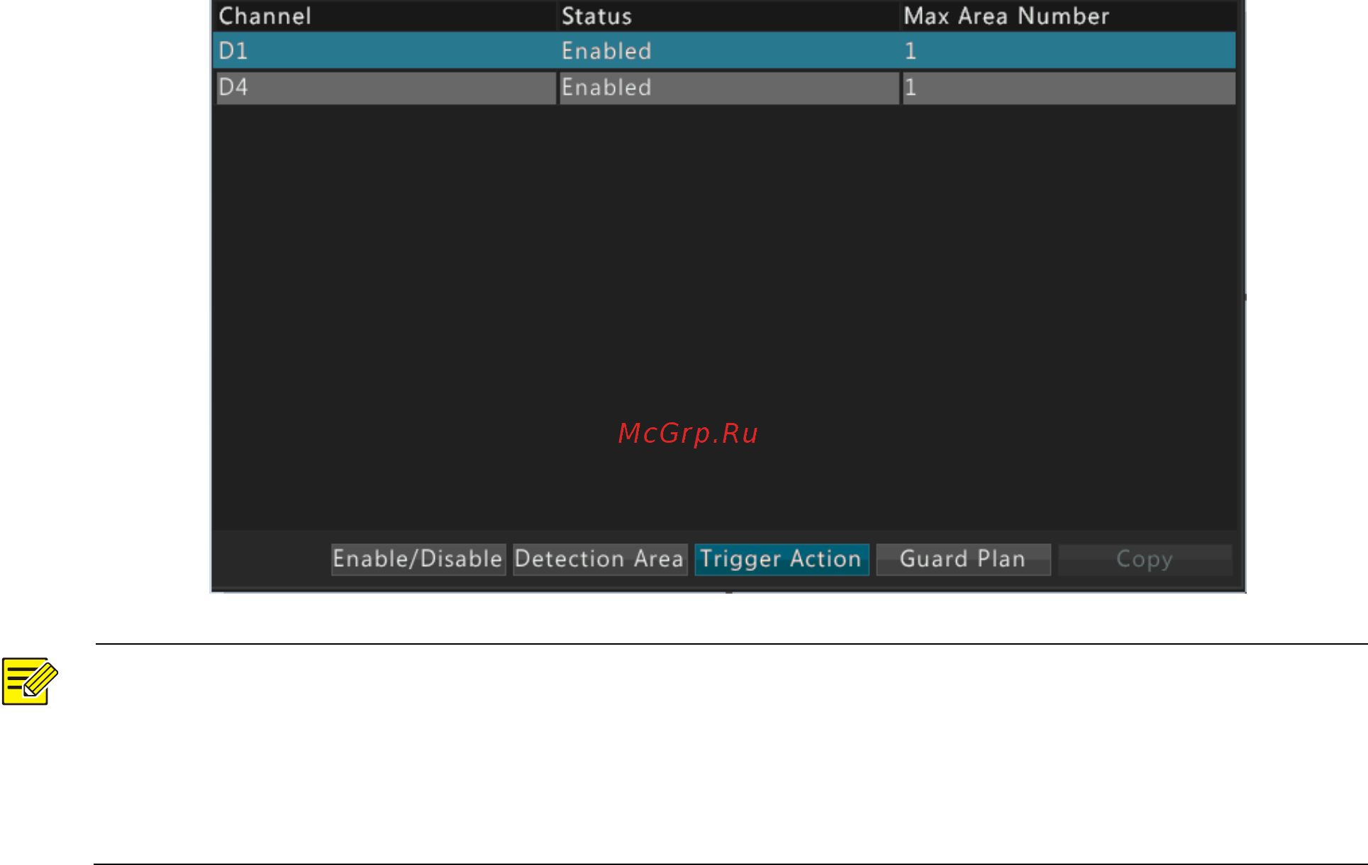Alteron KN166-IP [47/80] Примечание