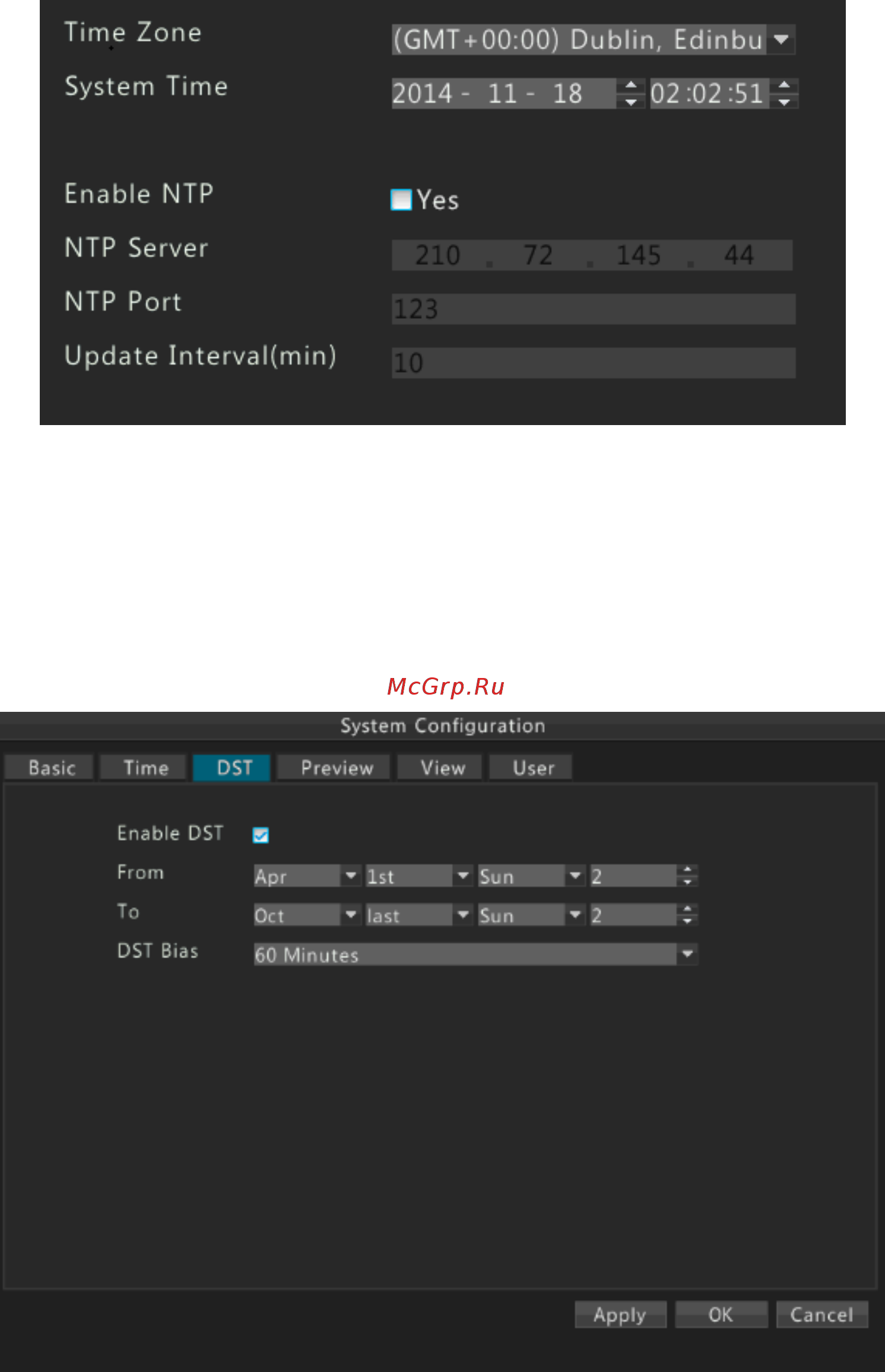 Alteron KN327-IP [55/80] Настройка перехода на летнее время