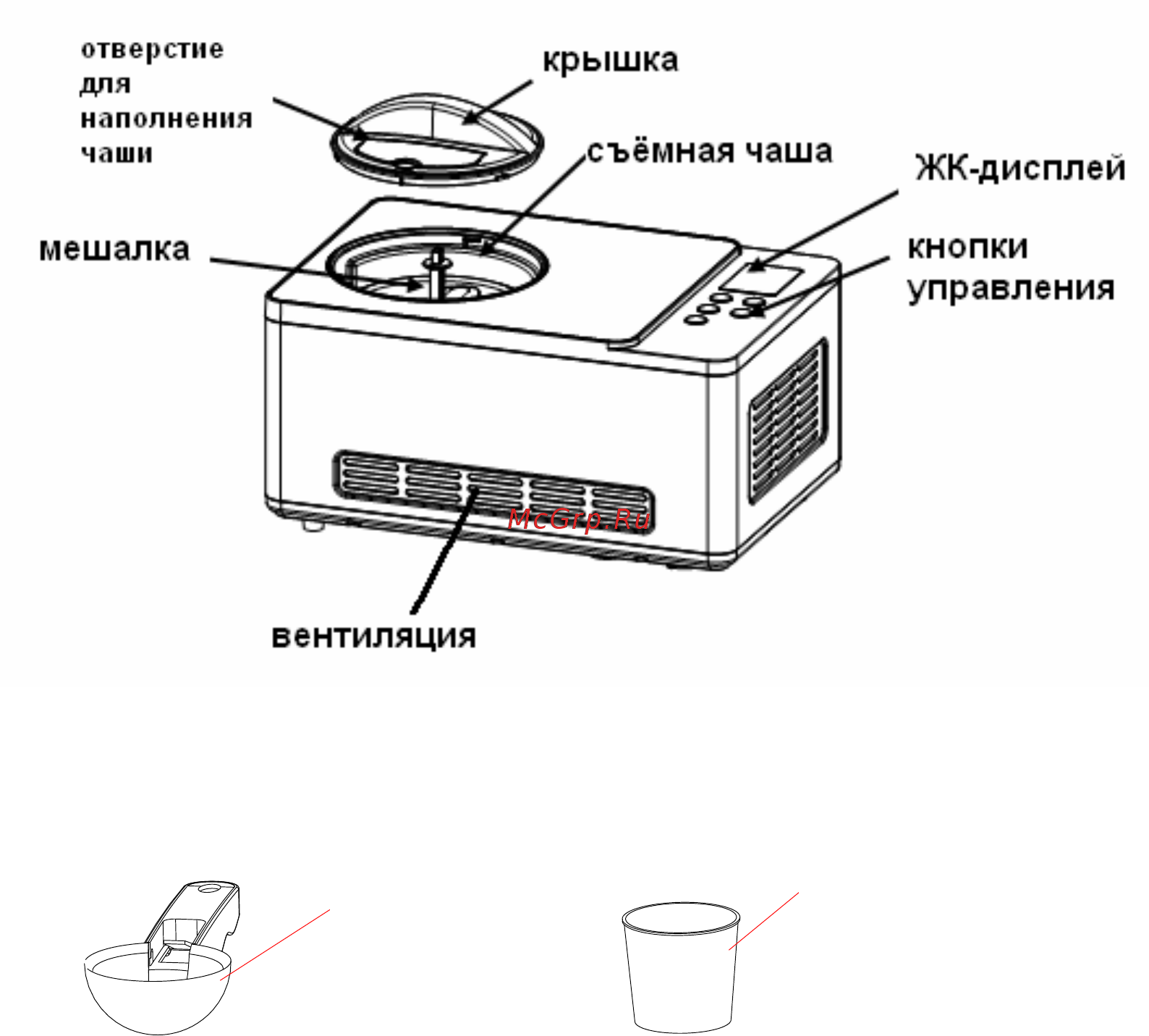 Gemlux GL-ICM503 [3/7] Measuring cup