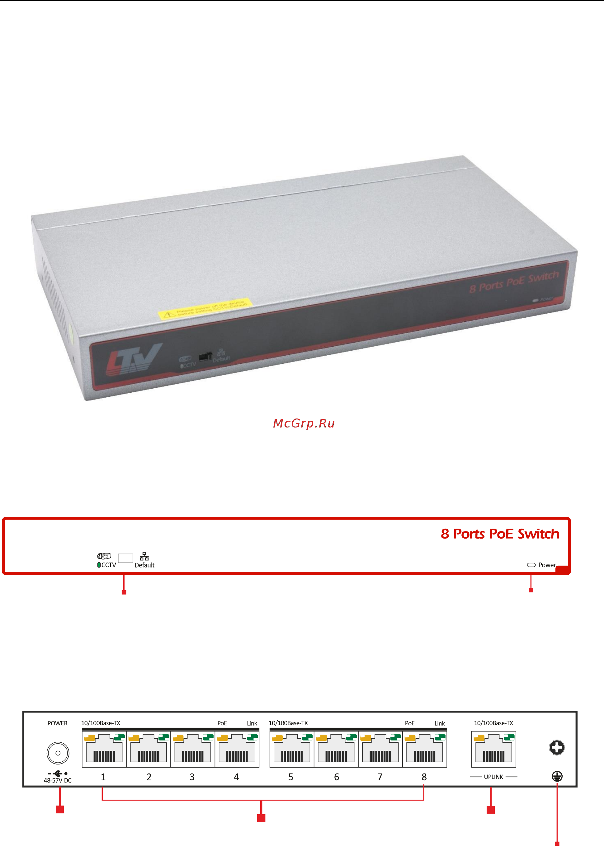 LTV NSF-0908 120 [5/12] Порт uplink ethernet