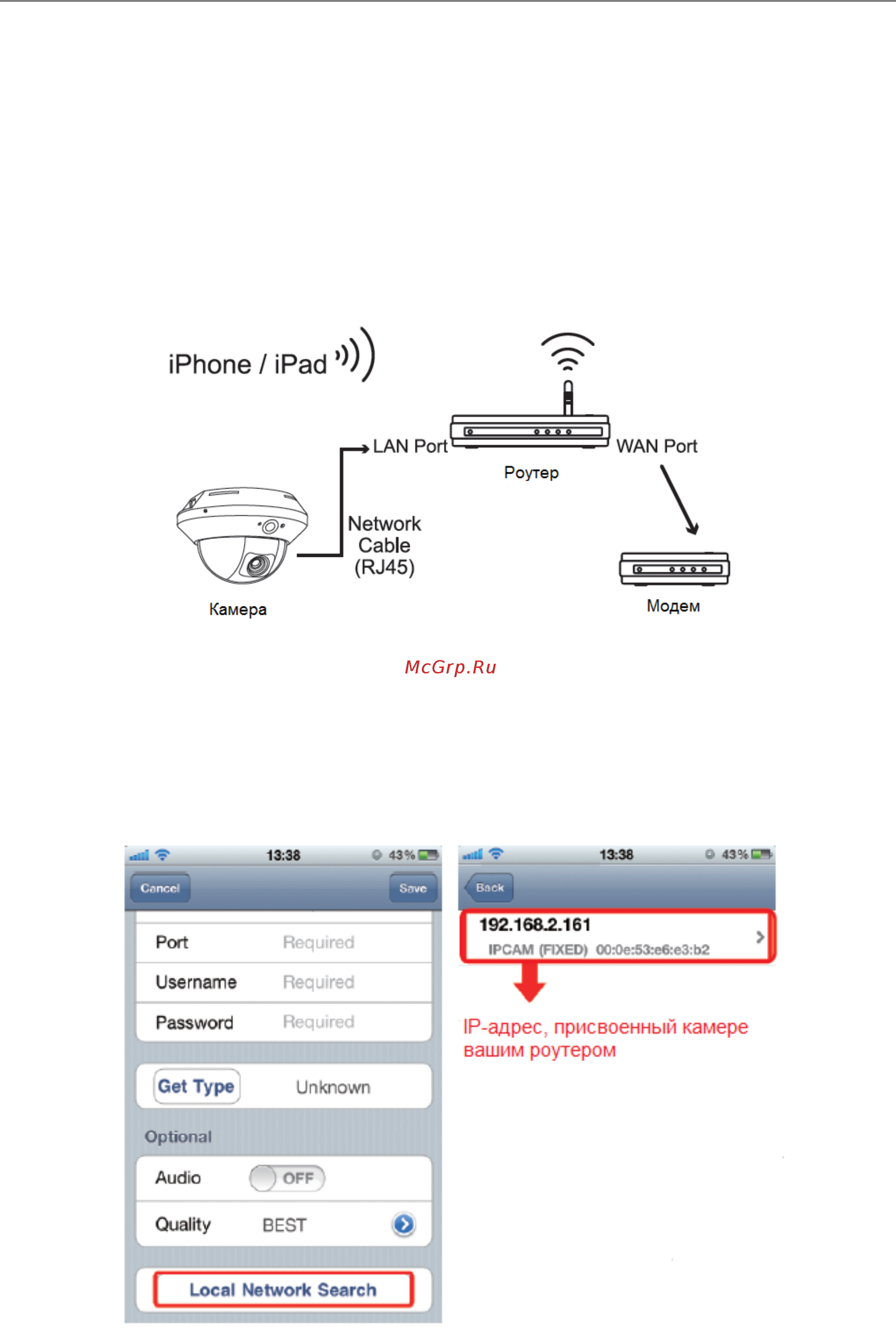 LTV LTV-ICDM1-B723L-F3.8 [4/12] Конфигурирование с помощью iphone ipad