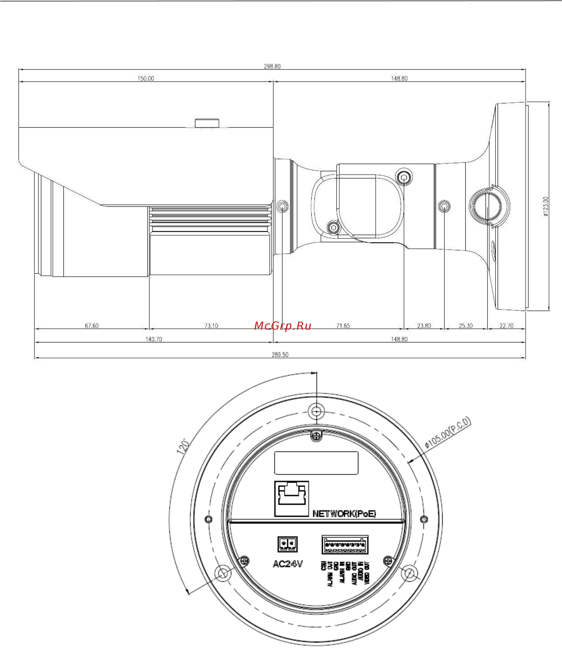 LTV LTV-ICDM1-623LH-V3-9 [13/15] Габаритные размеры