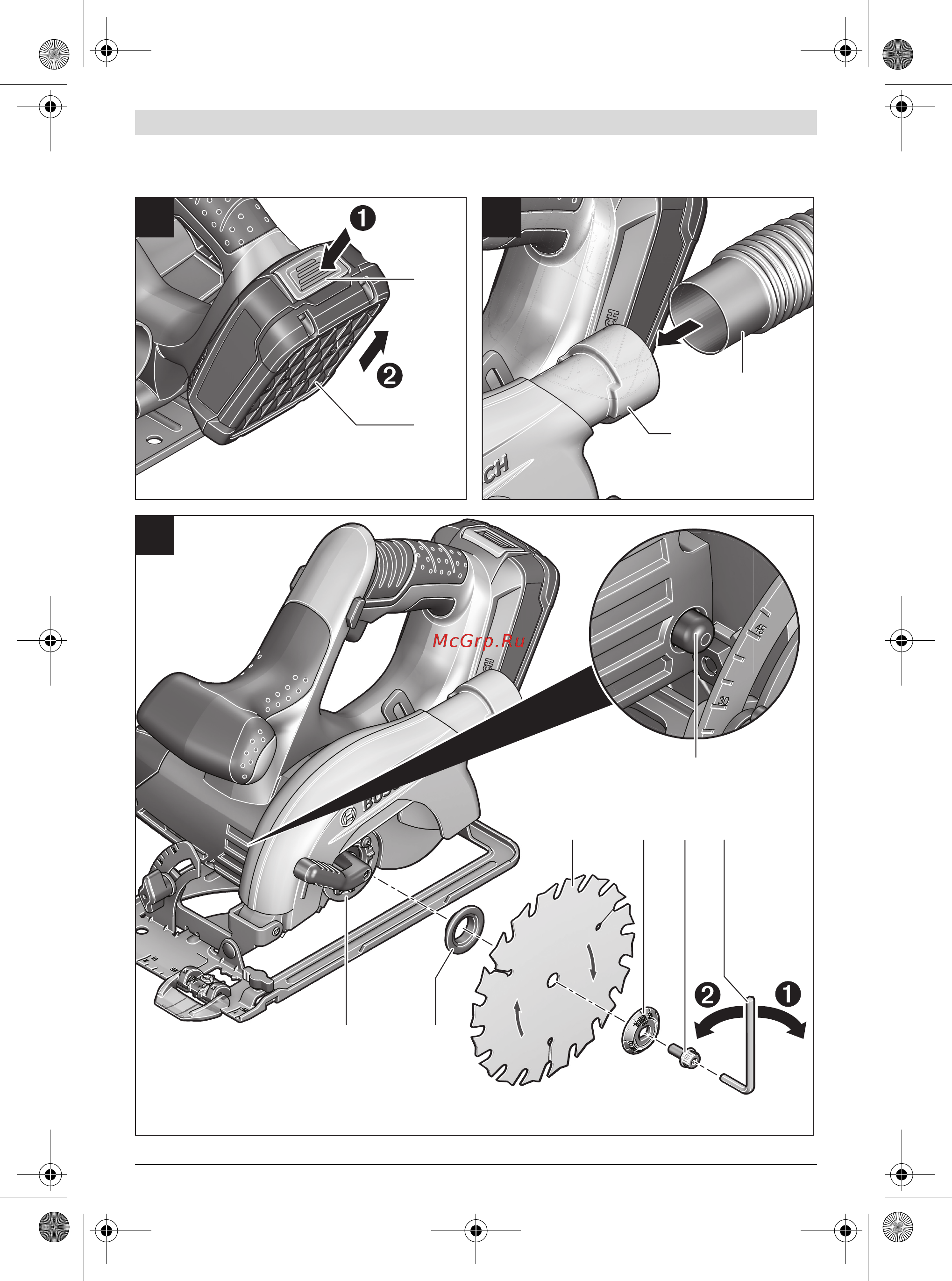 Bosch PKS 18 LI (0.603.3B1.302) Инструкция по эксплуатации онлайн [4/101] 217629