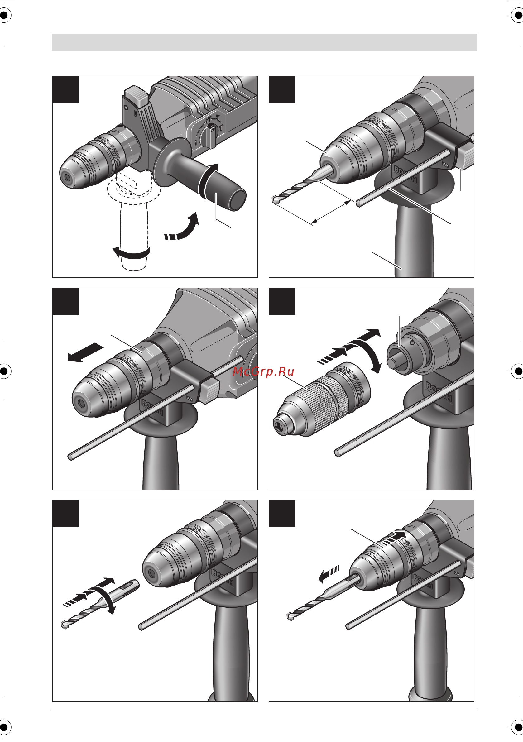 Bosch GBH 2-24 DFR Инструкция по эксплуатации онлайн [3/259] 217558