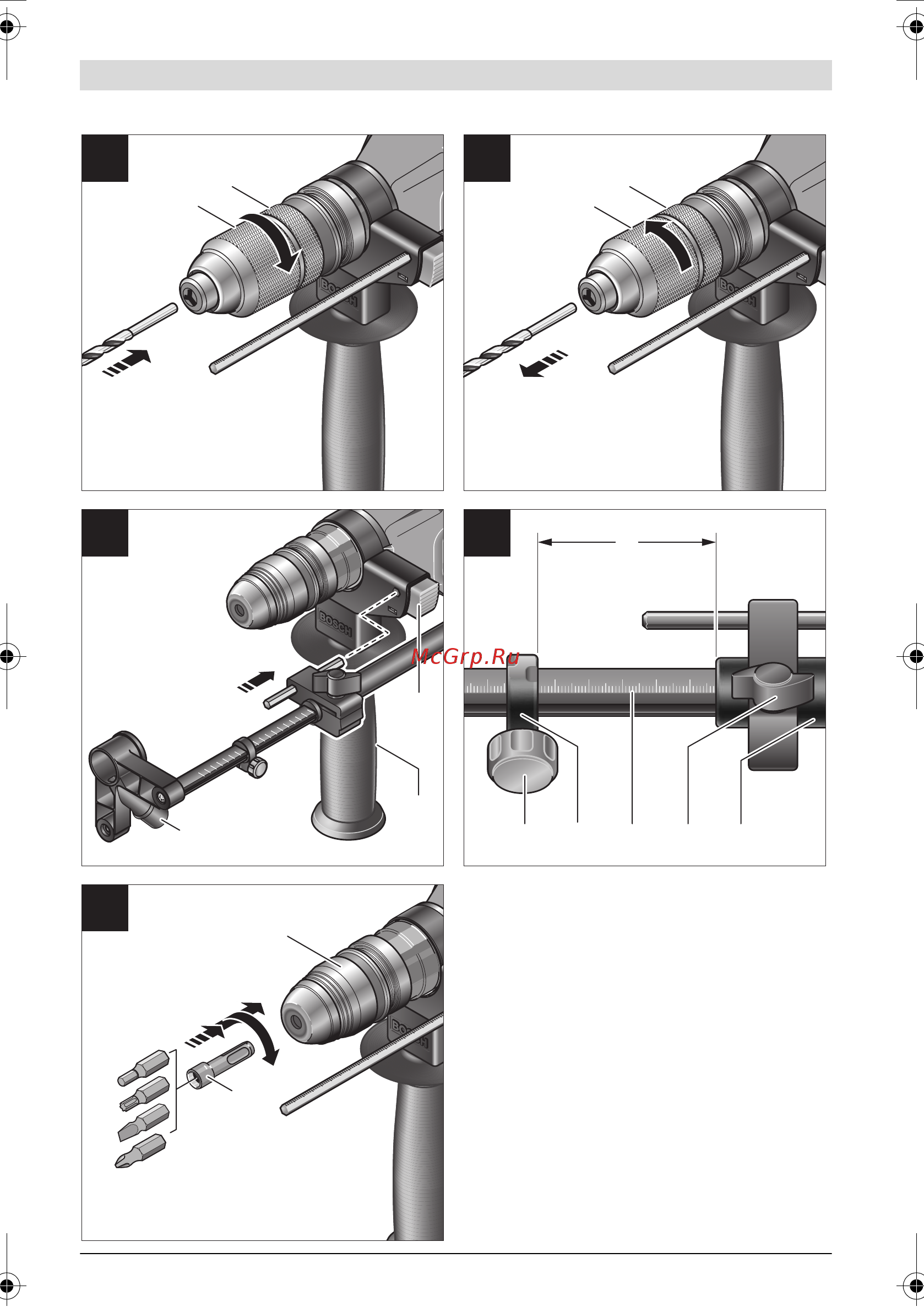 Bosch GBH 2-24 DFR Инструкция по эксплуатации онлайн [4/259] 217558