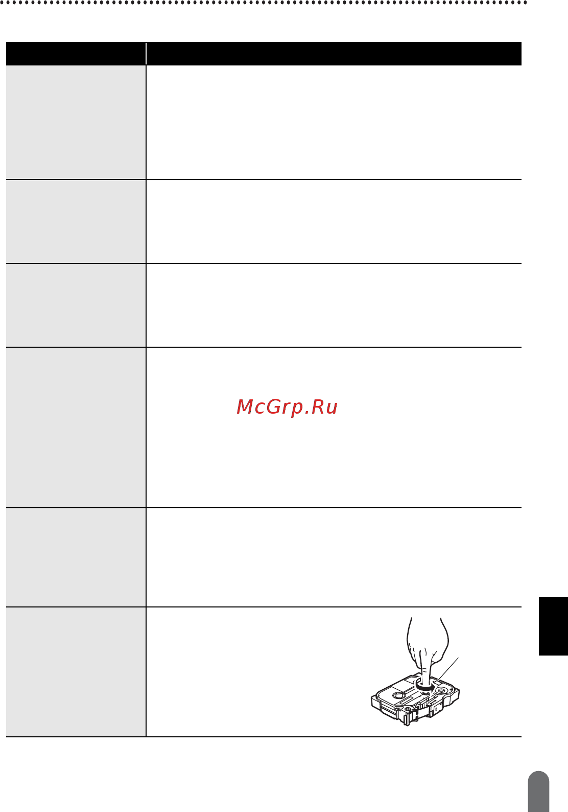 Brother PT-D450VP [47/52] Устранение неполадок