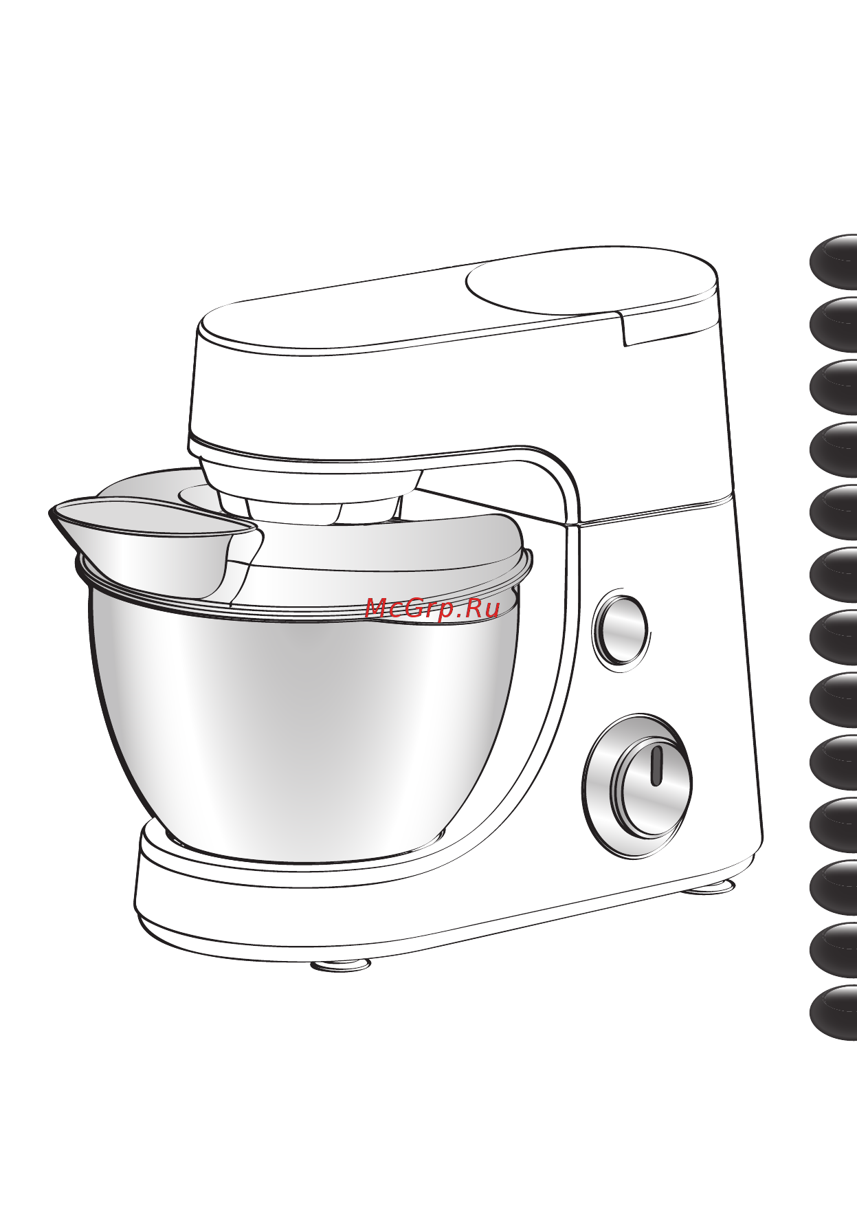 Moulinex QA50ADB1 Masterchef Gourmet Инструкция по эксплуатации онлайн