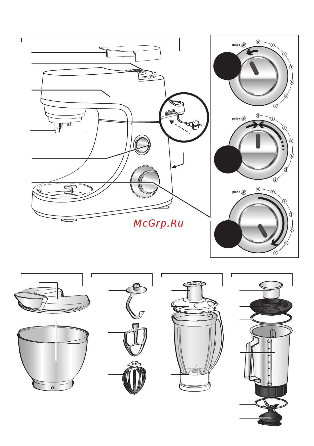 Moulinex QA50ADB1 Masterchef Gourmet Инструкция по эксплуатации онлайн [3/64] 218522