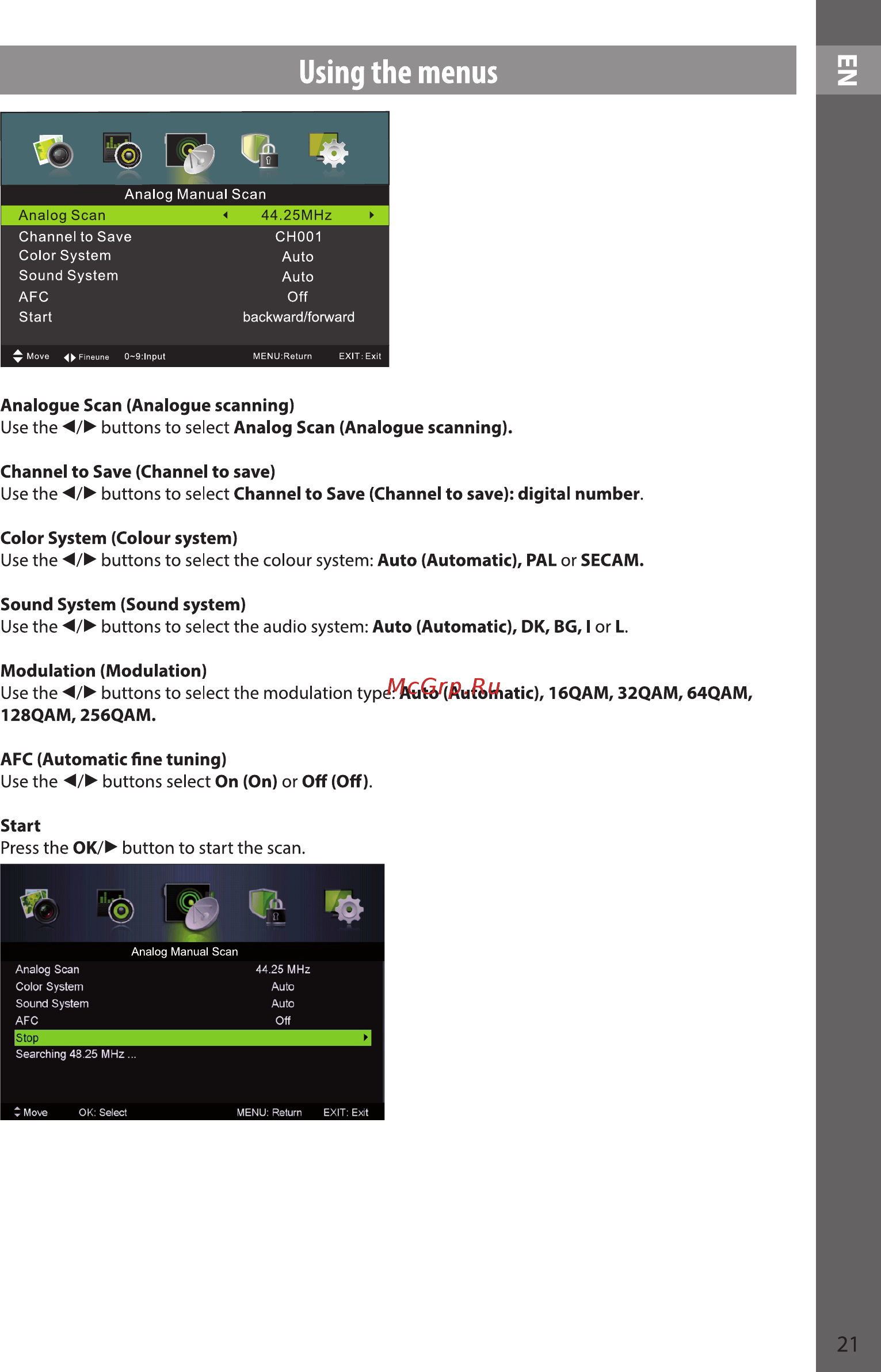 Sencor SLE 48F12 Инструкция по эксплуатации онлайн [21/37] 218714
