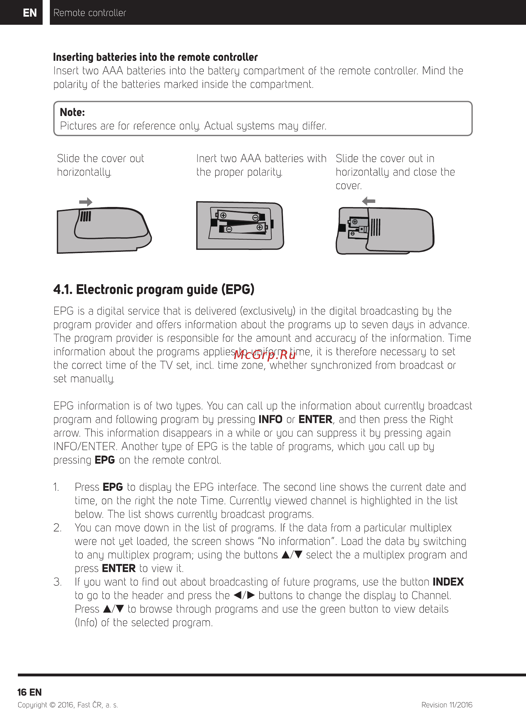 Sencor SLE 40F58TCS [18/44] Electronic program guide epg