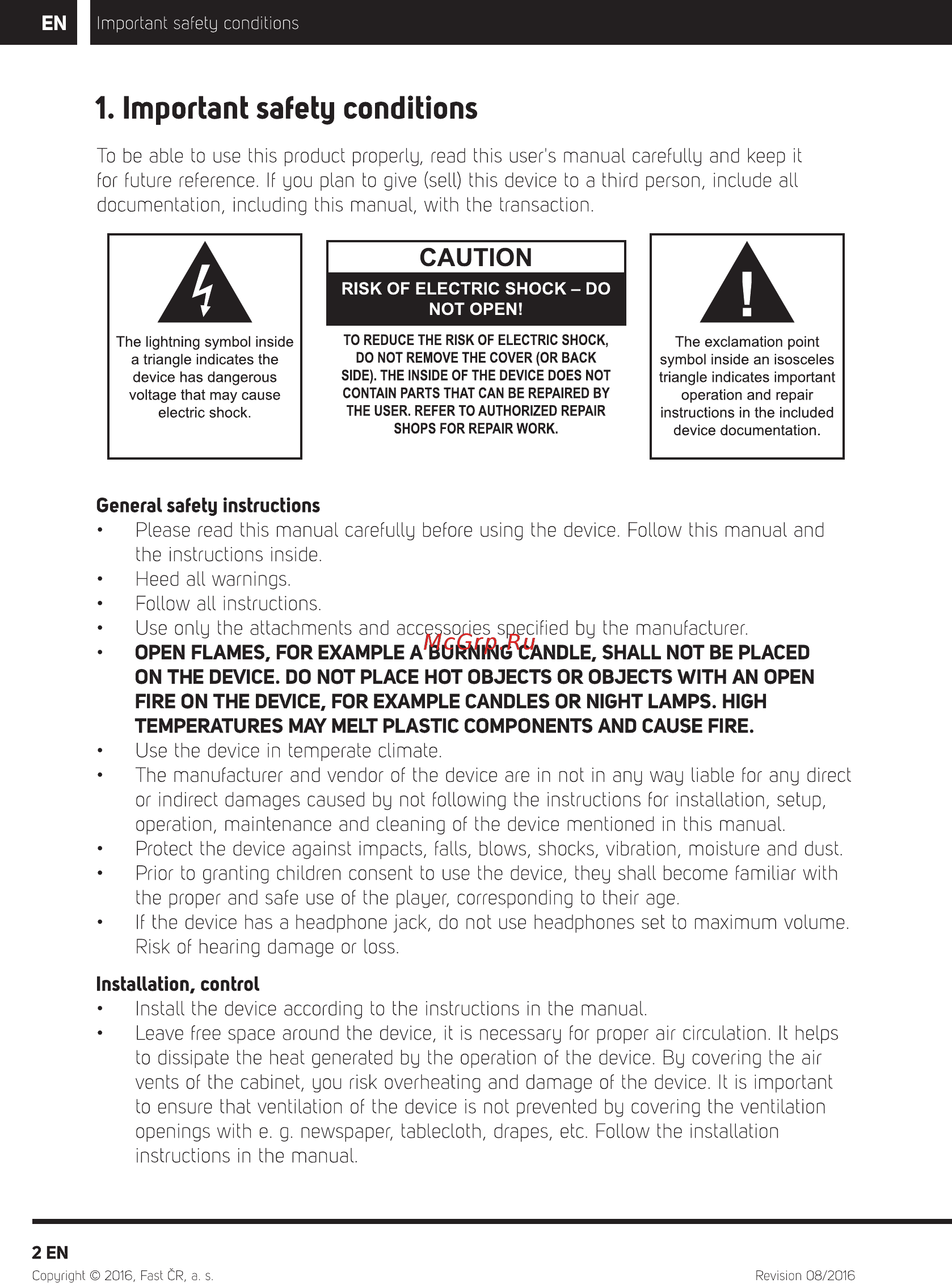 Sencor SLE 3258TCS [4/44] Important safety conditions