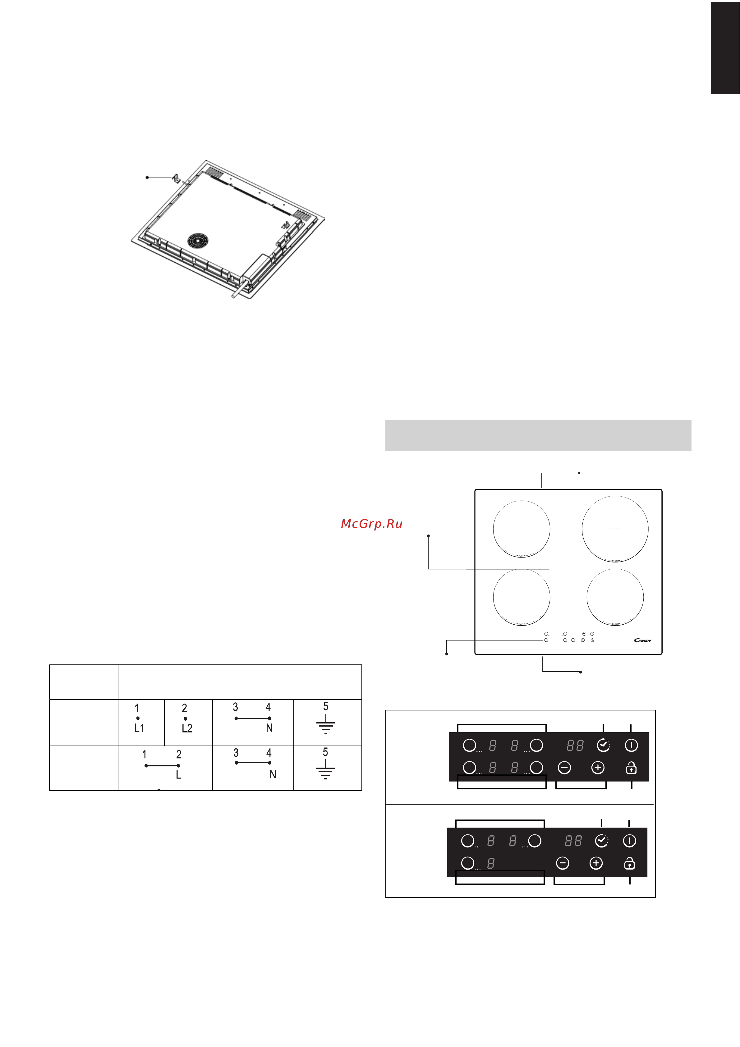 Candy CI630C/1 [103/131] Beskrivning av induktionshällen