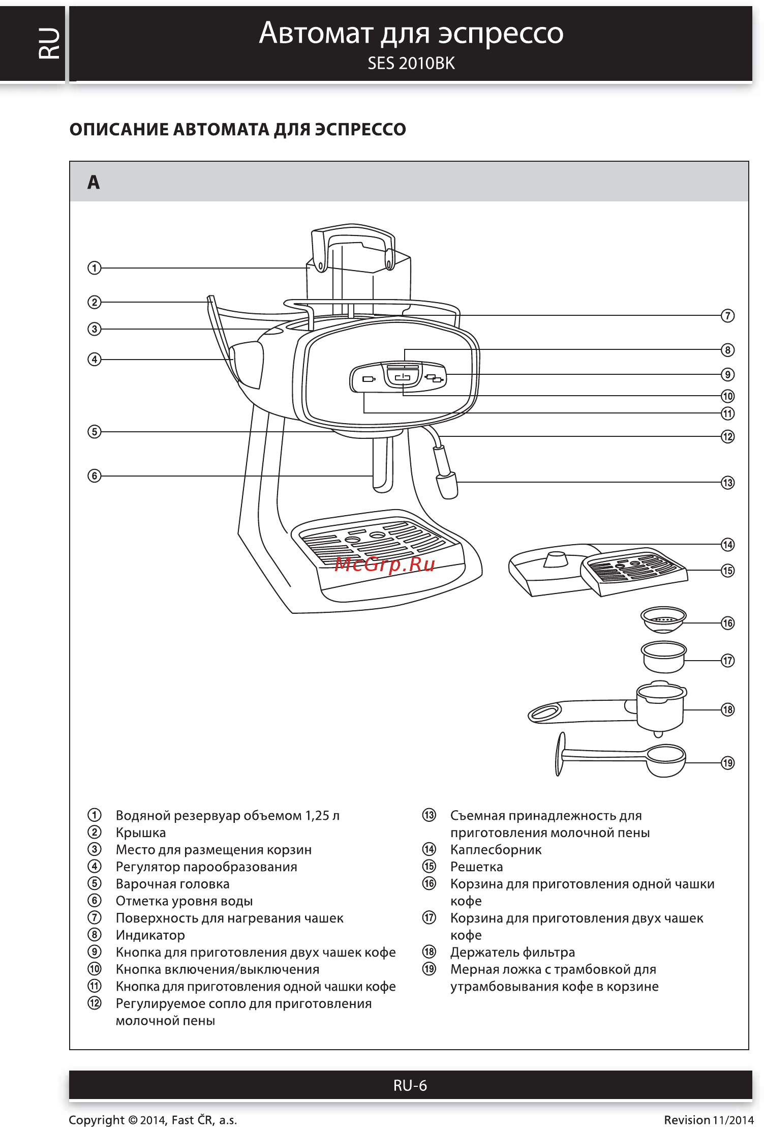 Sencor SES 2010BK [6/12] Автомат для эспрессо