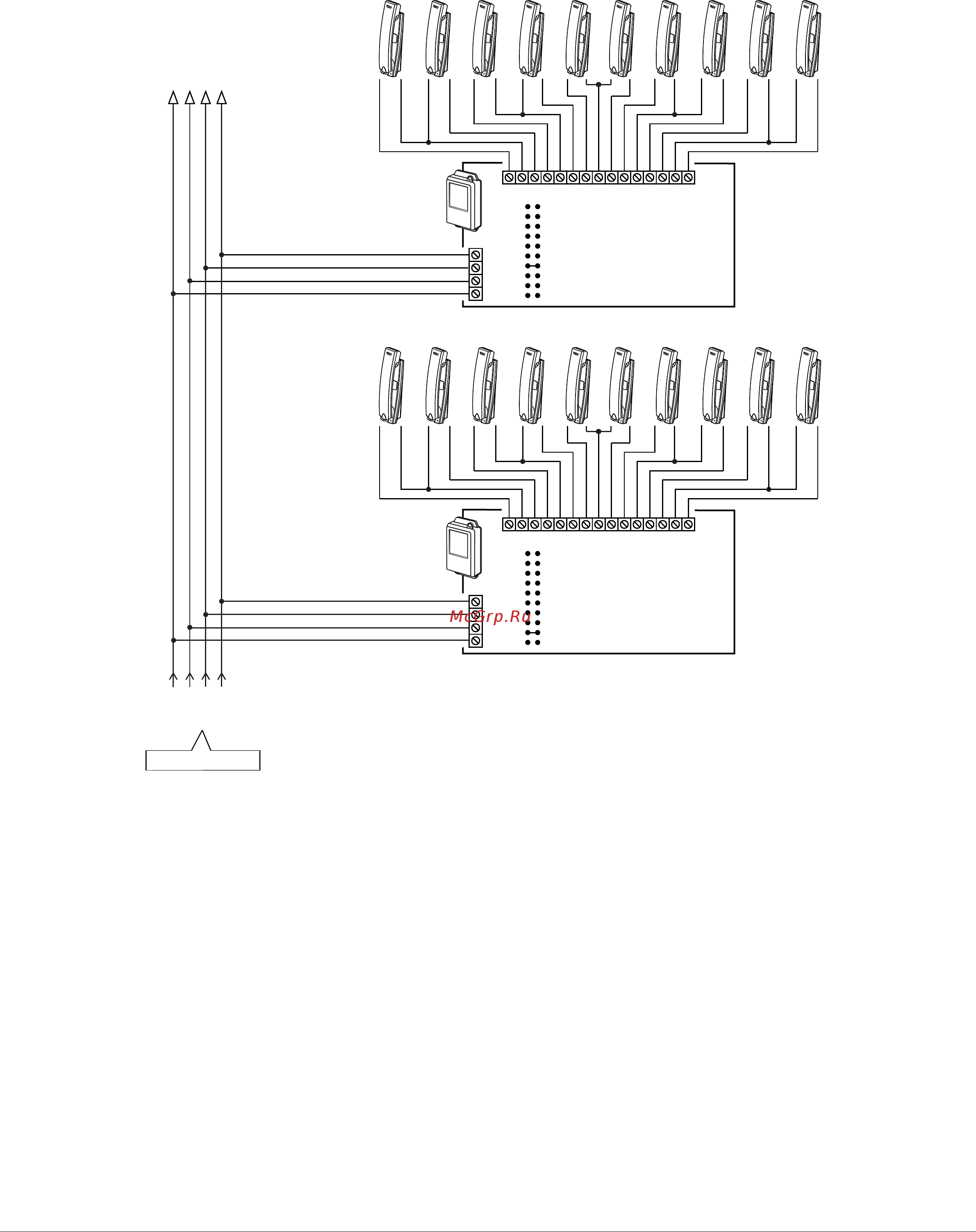 Domofon БВД-SM110FCP [9/28] Схема соединений блока вызова бвд sm110f