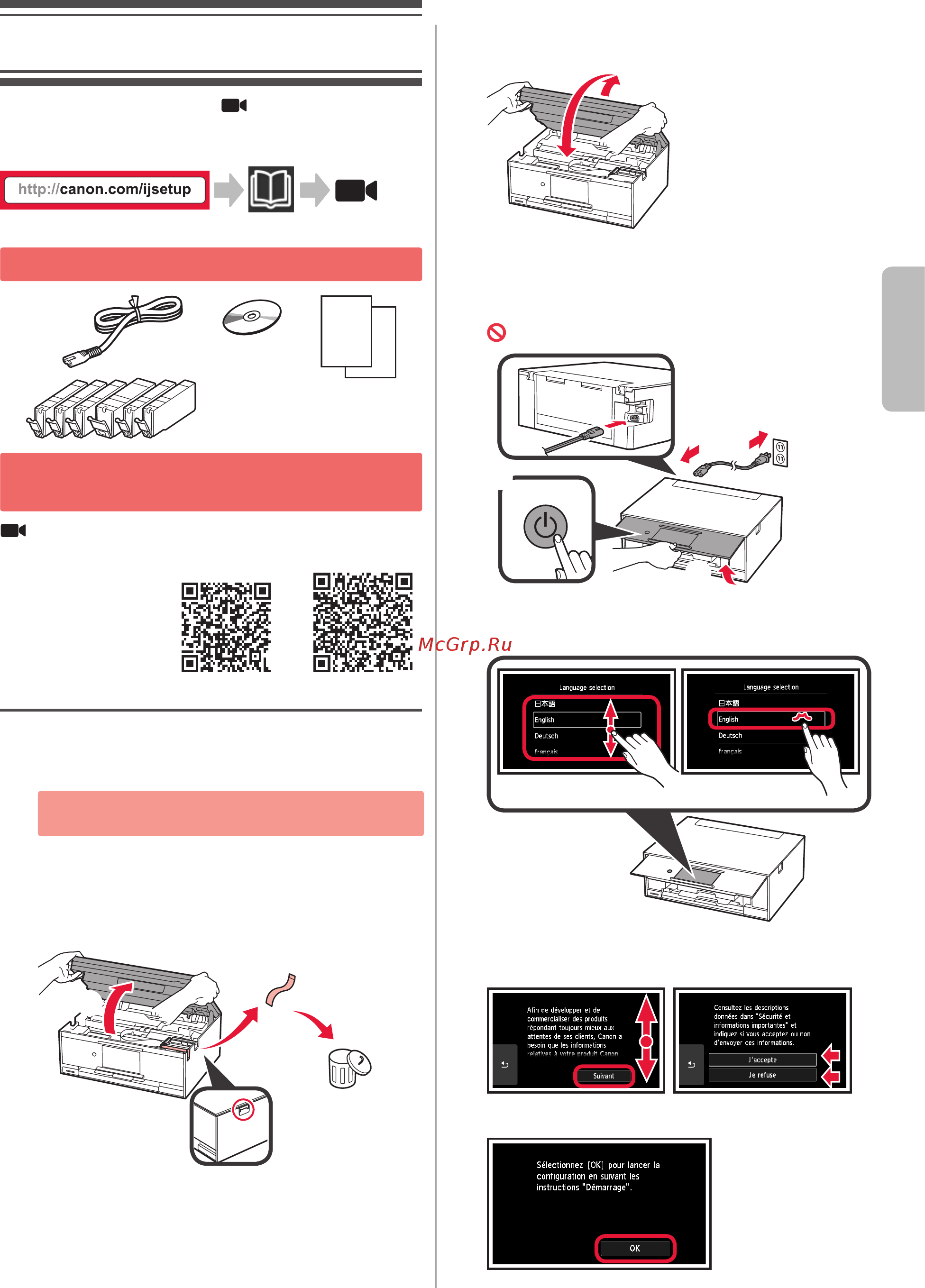 Canon PIXMA TS9040 [11/44] Installation de l imprimante