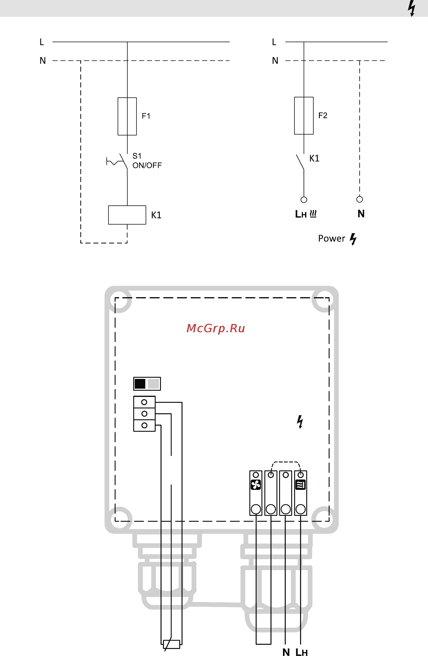 Leister MISTRAL 6 (Мистраль 6) [4/92] Wiring diagram mistral premium heating blower bridged