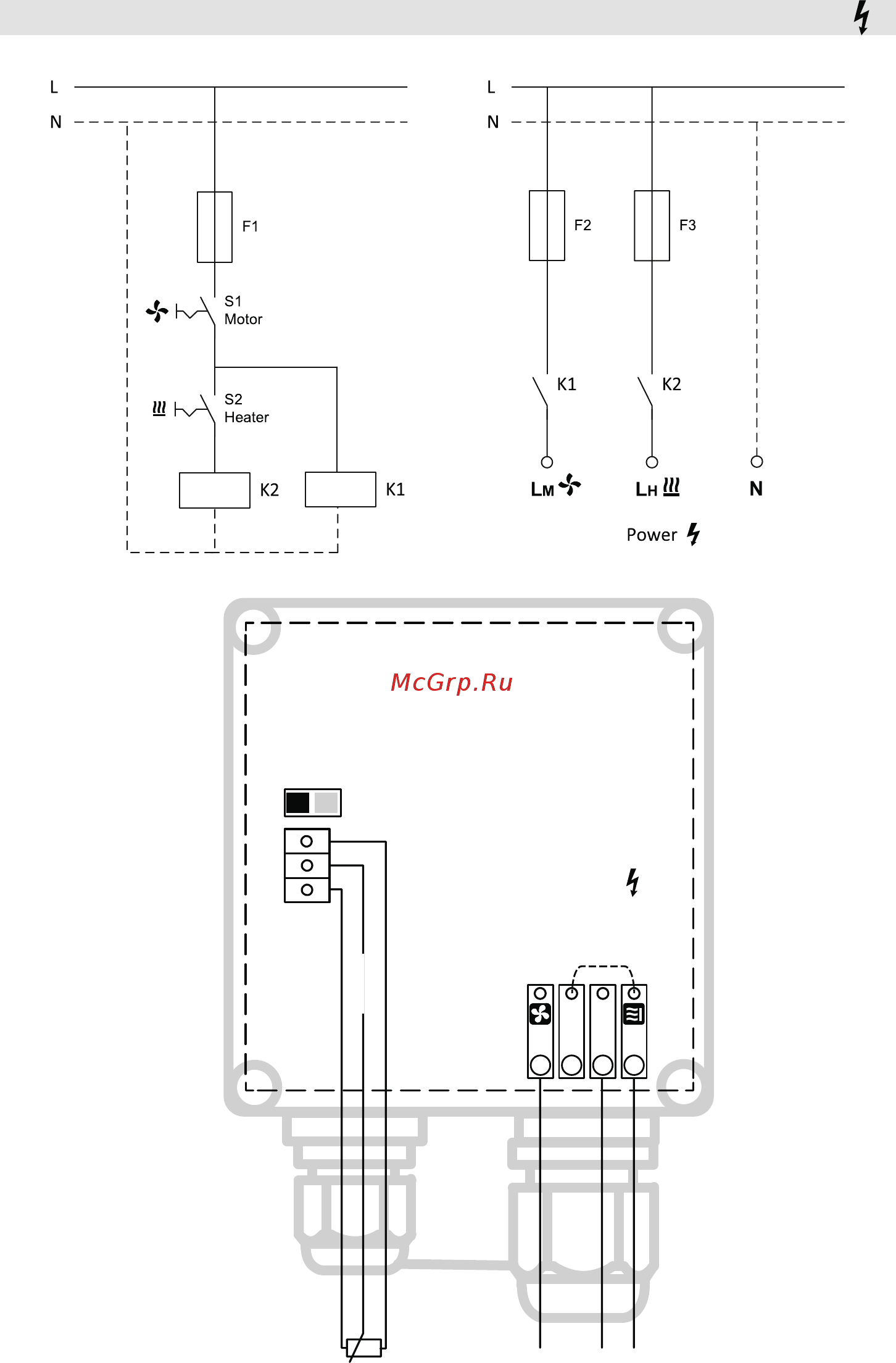 Leister MISTRAL 6 (Мистраль 6) [5/92] Wiring diagram mistral premium heating blower separated