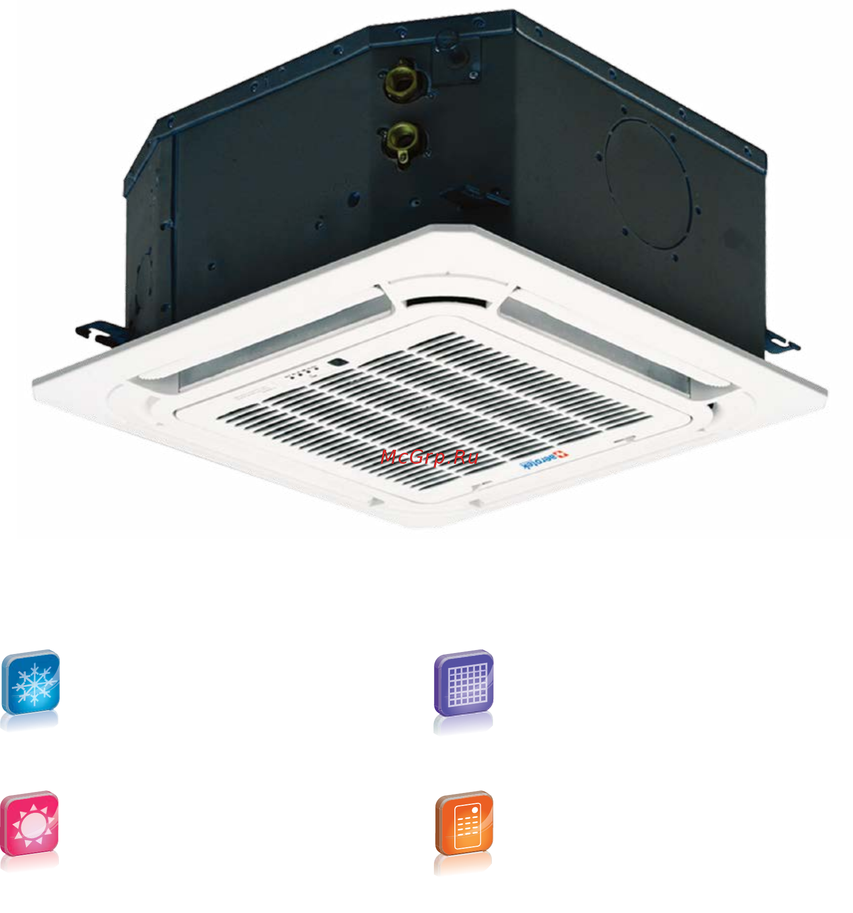 Aerotek ACF-30CS2/3 [3/22] Кассетные фанкойлы acf сs 3 для двухтрубной системы