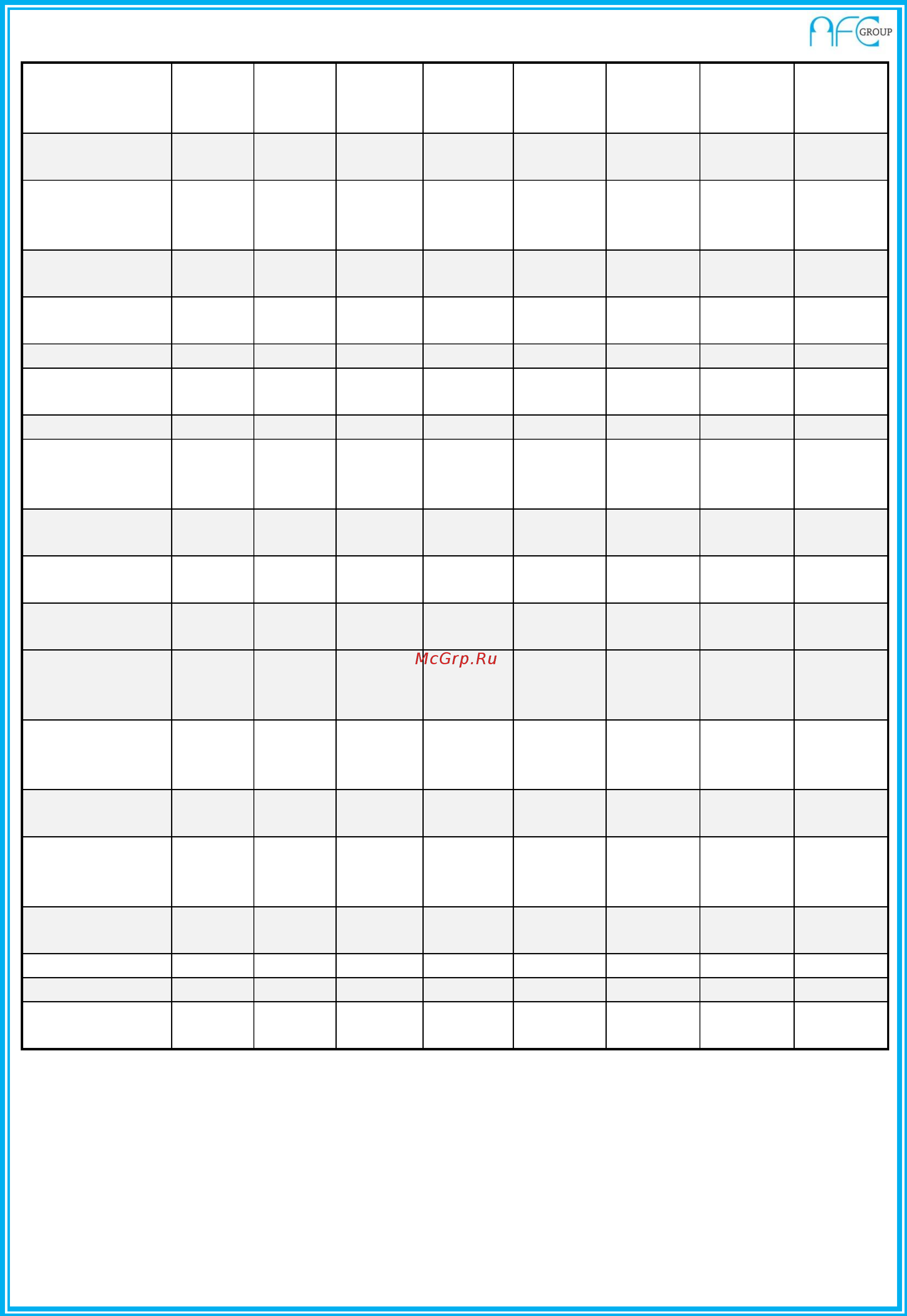 AFC 6556ME [21/30] Технические характеристики