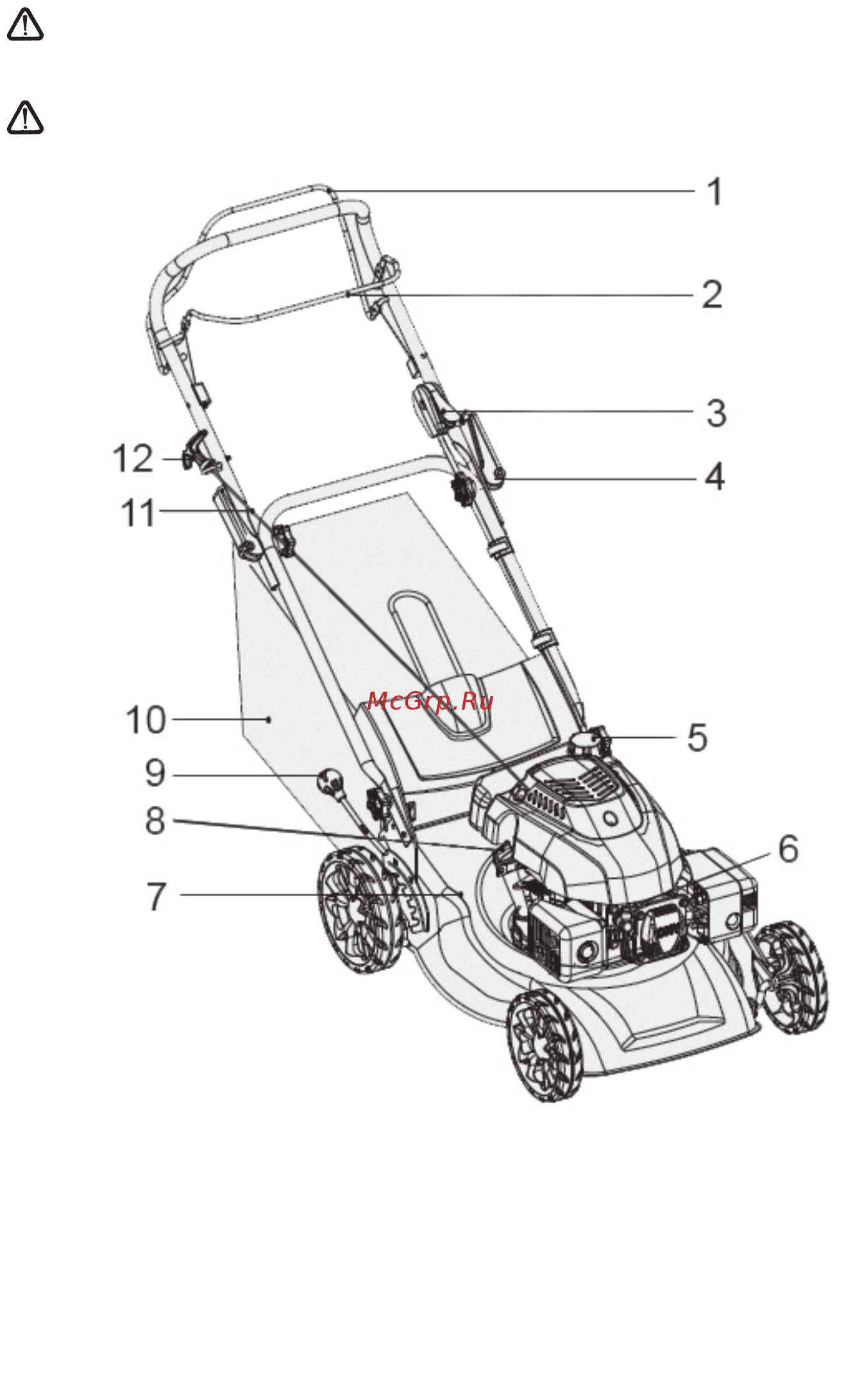 IKRA Mogatec BRM 1446 S [14/80] Important read with care the security requirements included in the engine manual before the first use of the engine