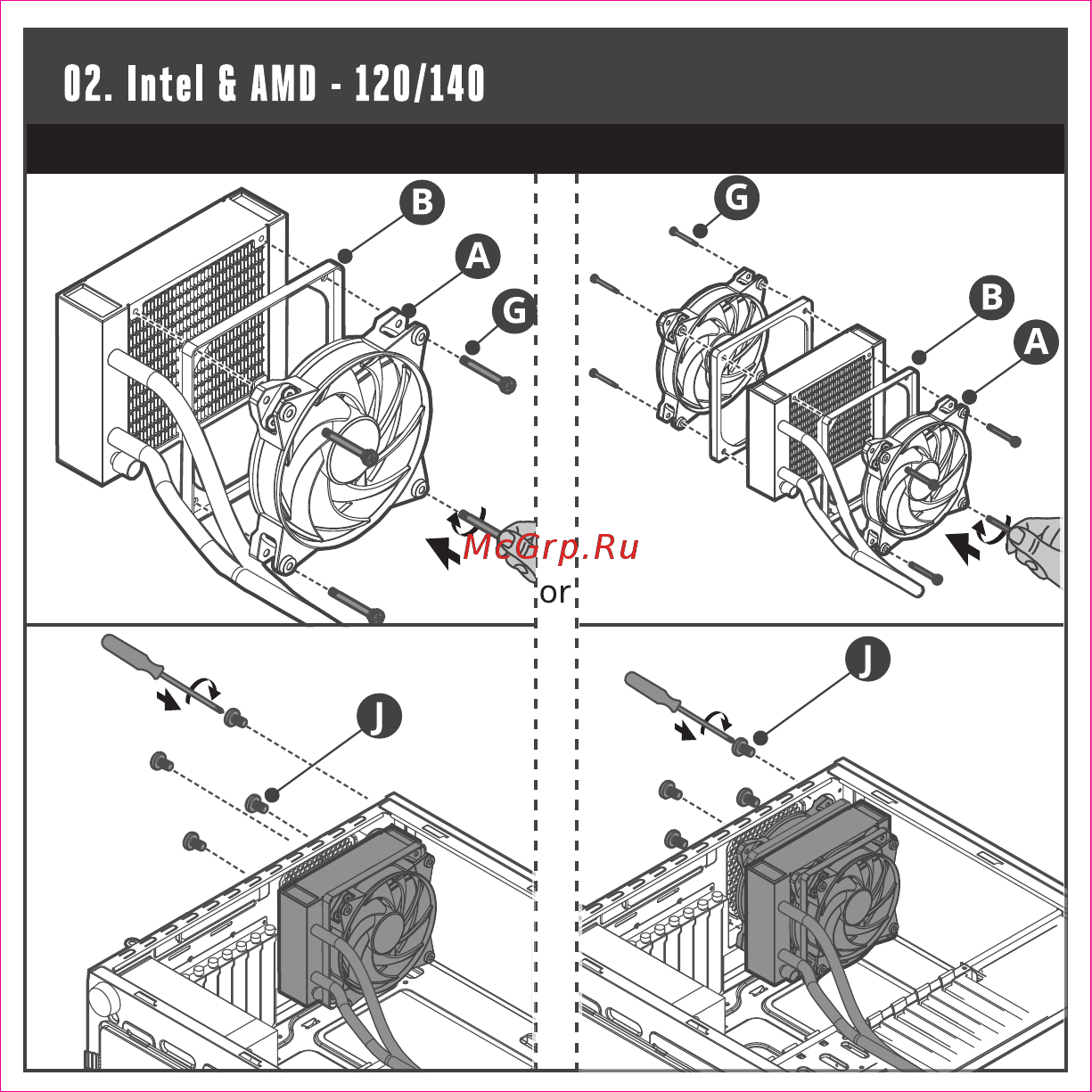 Cooler Master MasterLiquid Pro 240 Инструкция по эксплуатации онлайн [3/15] 220345