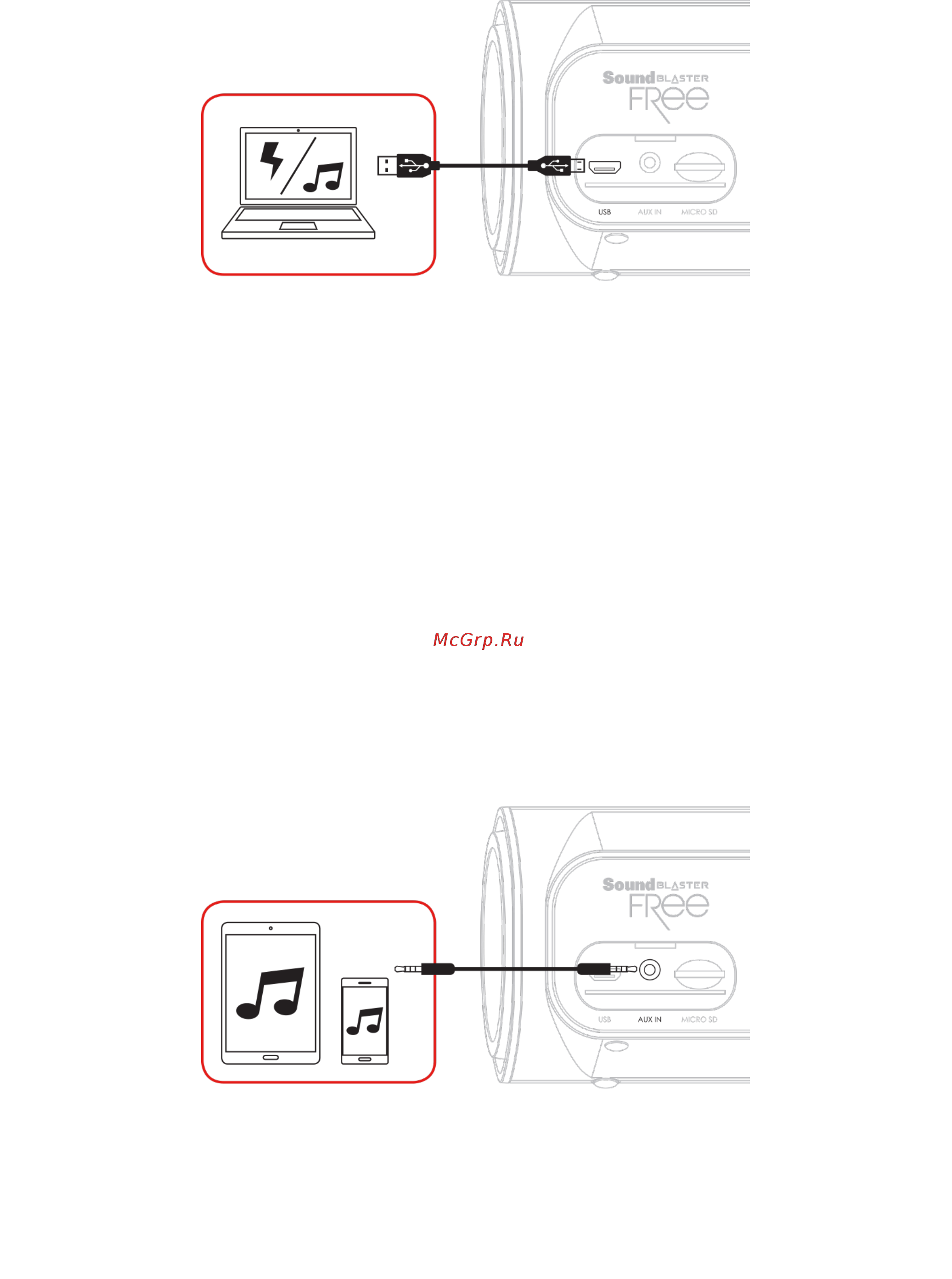 Creative Sound Blaster FRee черная [11/29] Аналоговое соединение